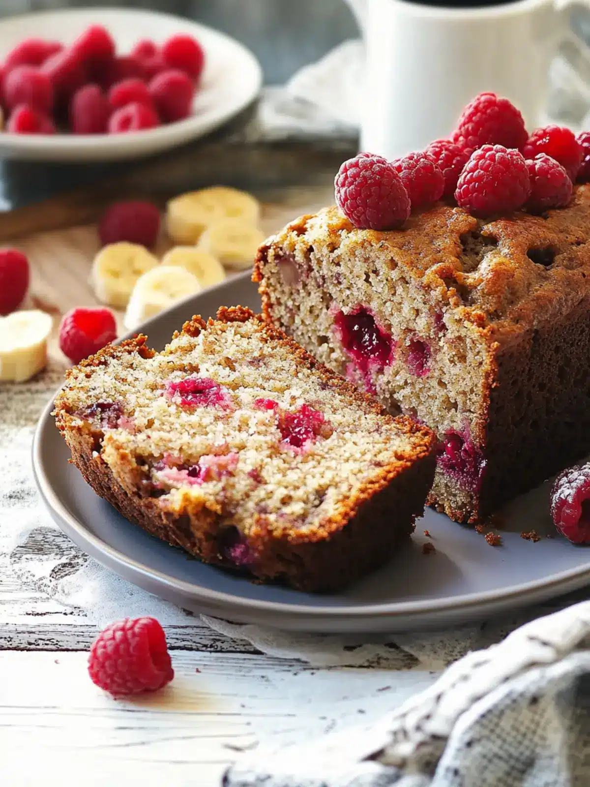 Gluten-Free Banana Bread with Raspberries: Your New Favorite Snack 2 Gluten Free Banana Bread With Raspberries