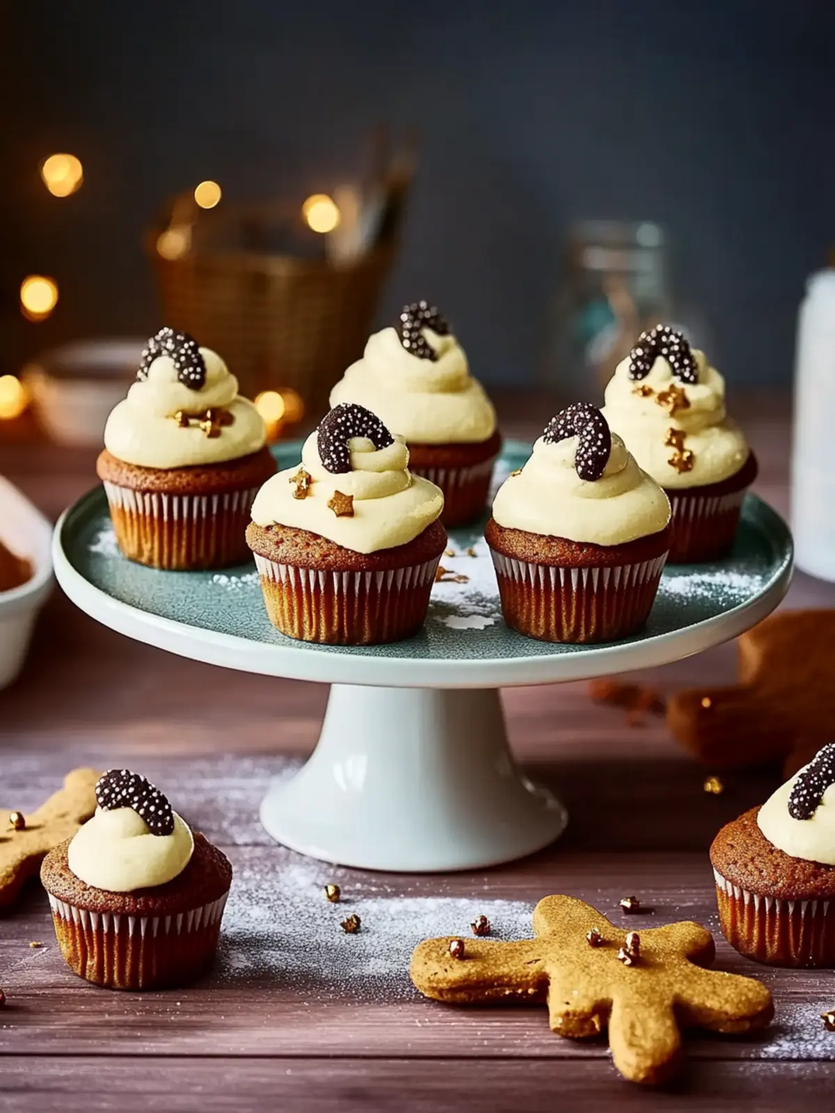 Gingerbread cupcakes