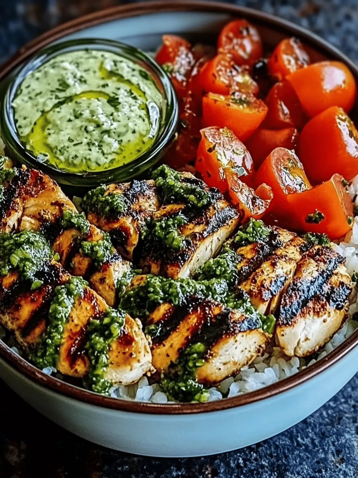 Chimichurri Grilled Chicken Bowl with Garlic Sauce Bliss 2 Chimichurri Grilled Chicken Bowl with Garlic Sauce