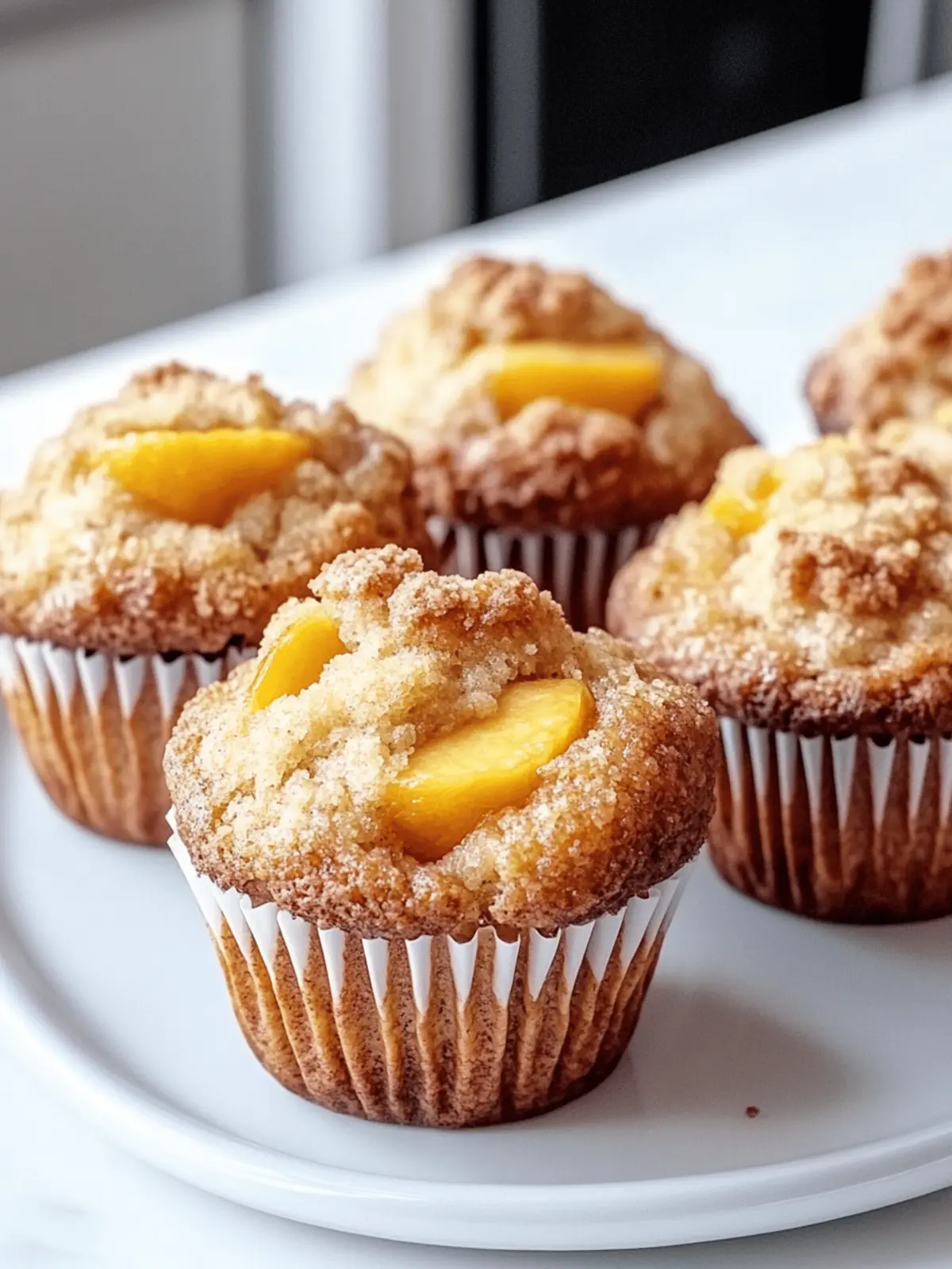 Homemade Peach Cobbler Muffins for Perfect Summer Mornings 4 Homemade Peach Cobbler Muffins