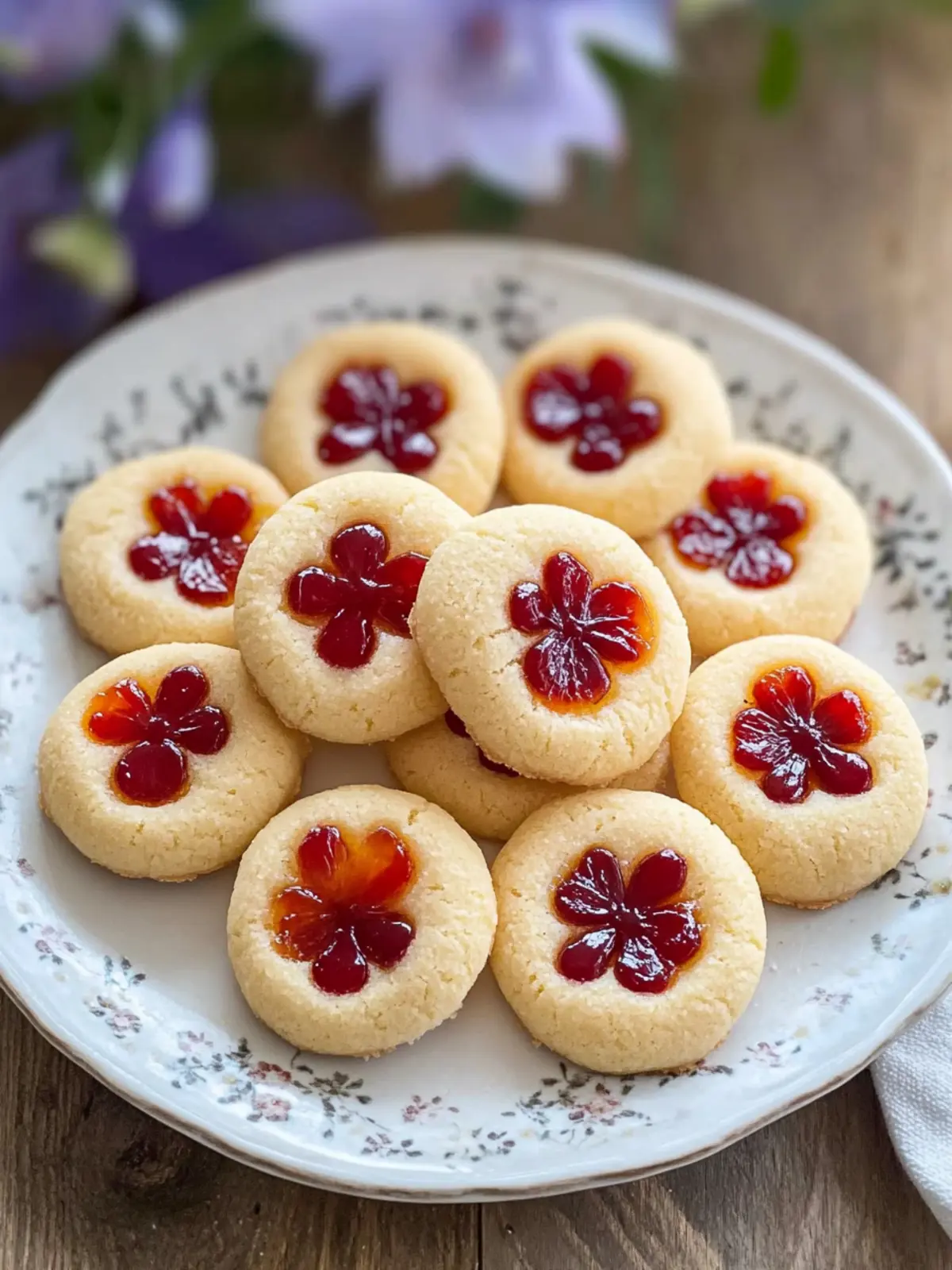 Flower Jam Thumbprint Cookies: Sweet Spring Fun with Kids 4 Flower Jam Thumbprint Cookies