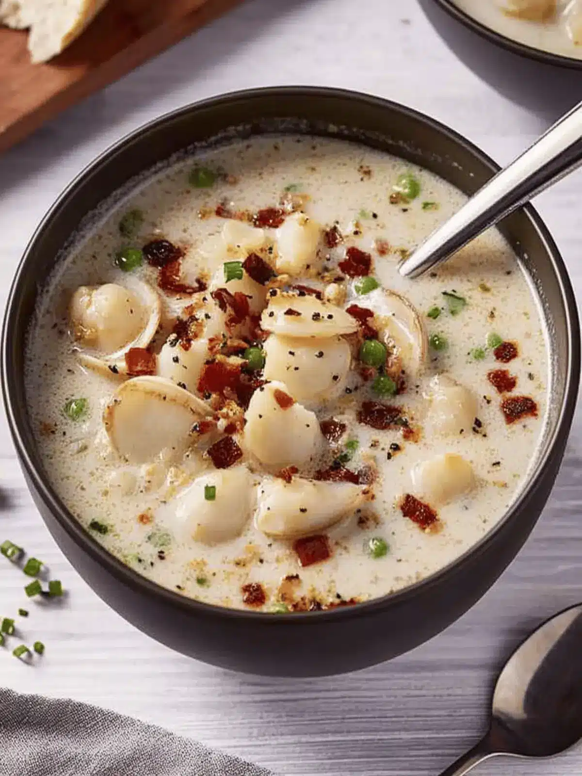 Creamy Clam Chowder with Crispy Bacon You'll Love 4 Clam Chowder