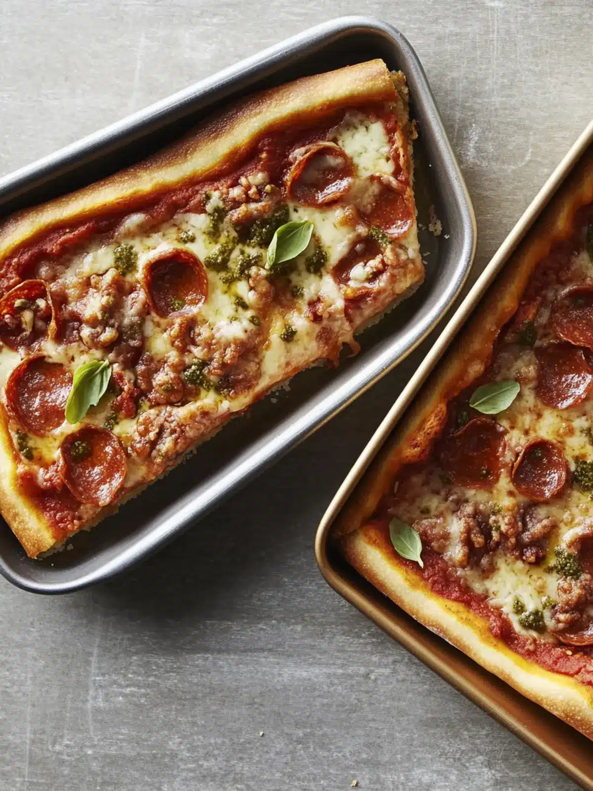 Loaf Pan Deep-Dish Pizza