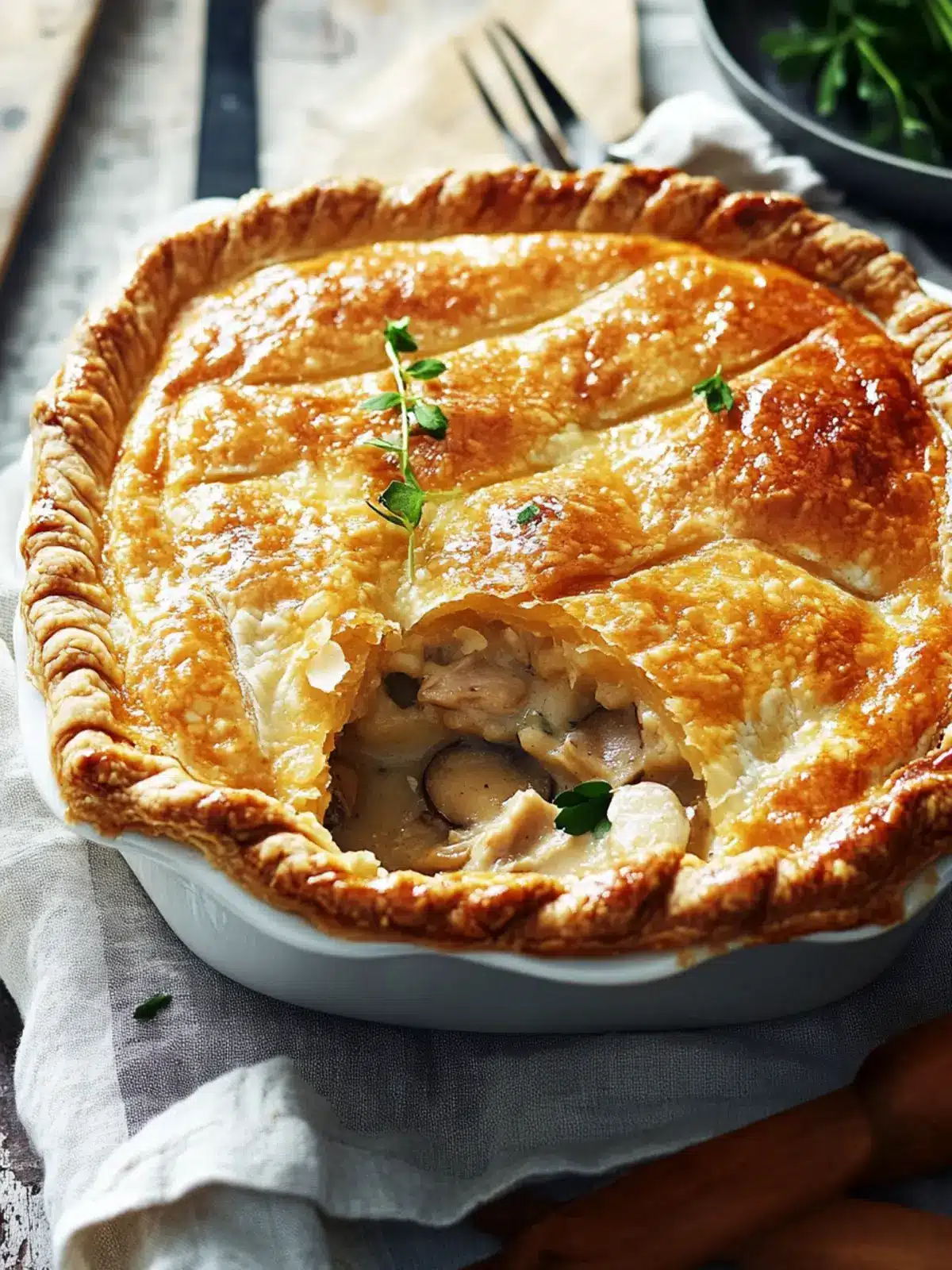 Delicious Chicken And Mushroom Pie for Cozy Family Nights 3 Chicken And Mushroom Pie
