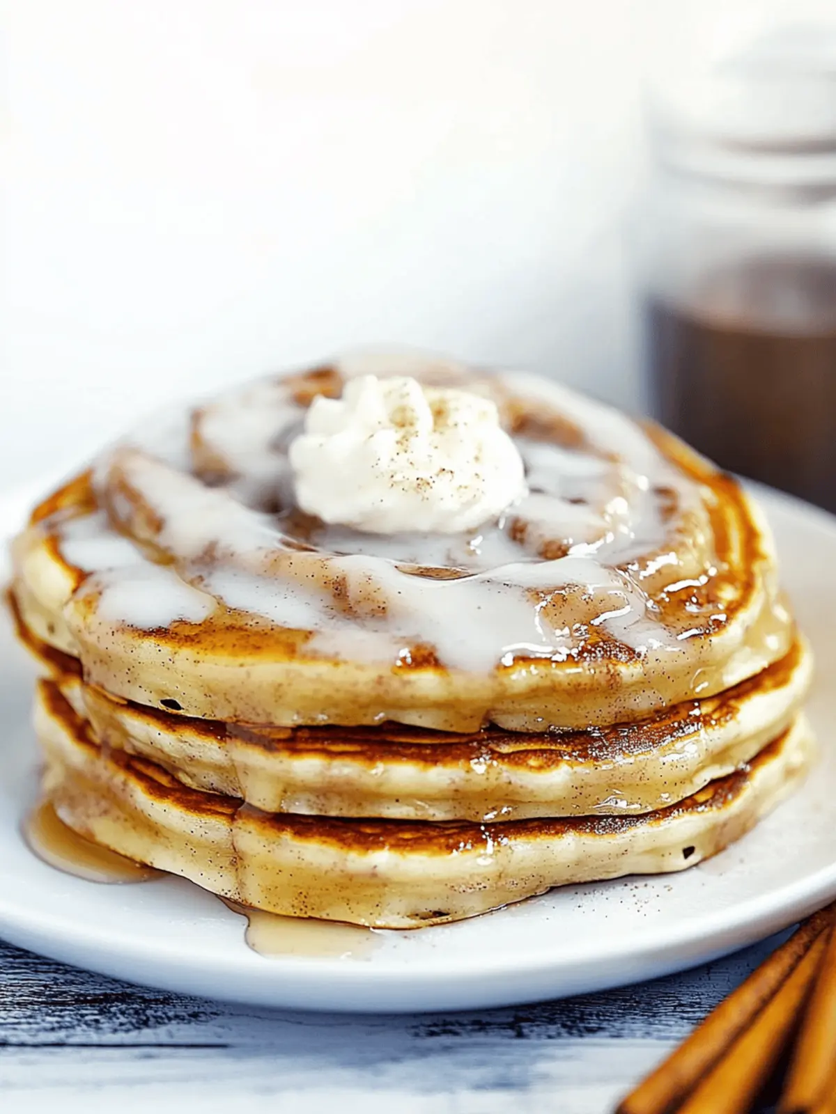 Cinnamon Roll Pancakes