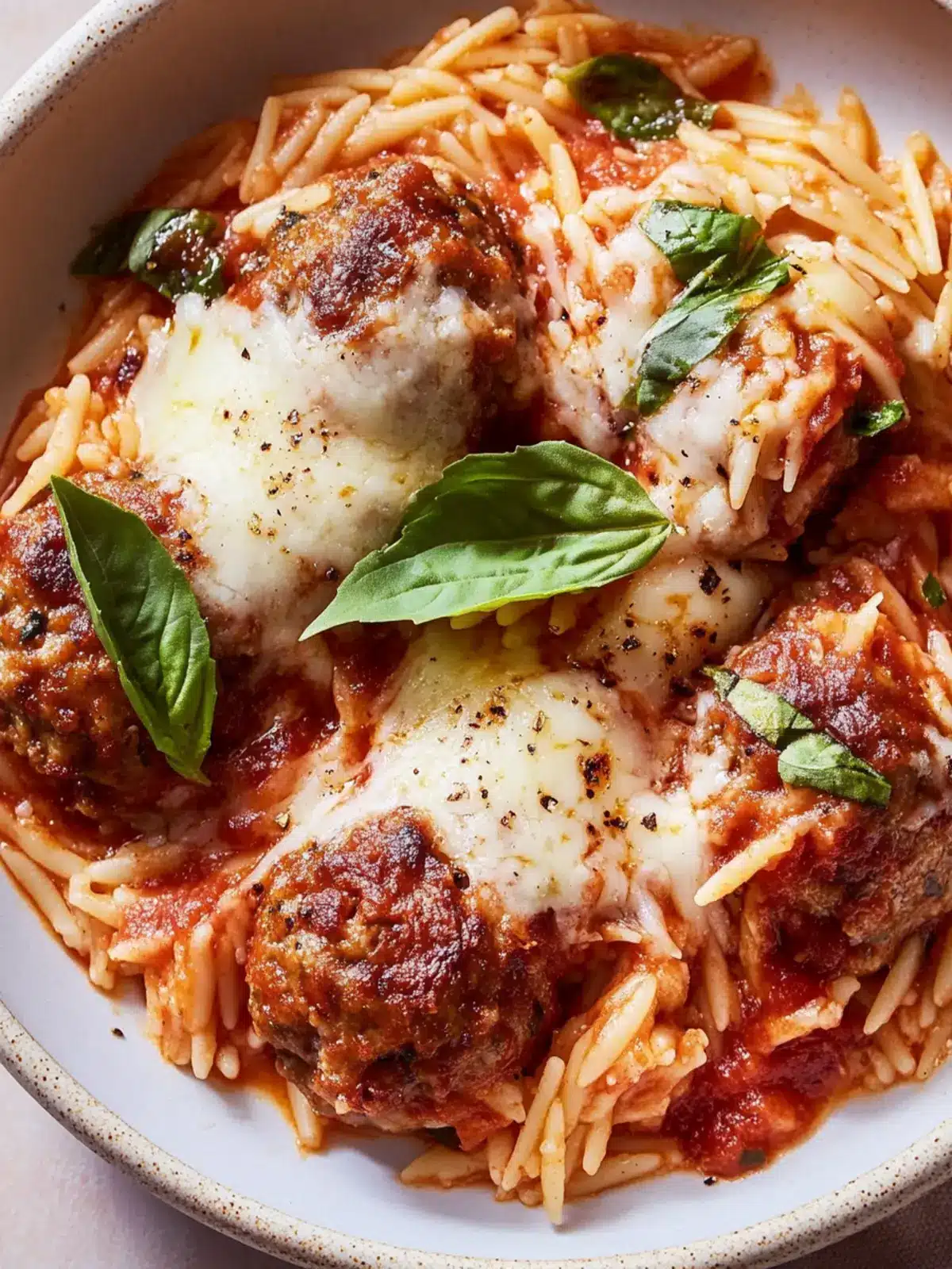 Meatball Parm Orzo: Your New Family-Friendly One-Pot Wonder 2 Meatball Parm Orzo