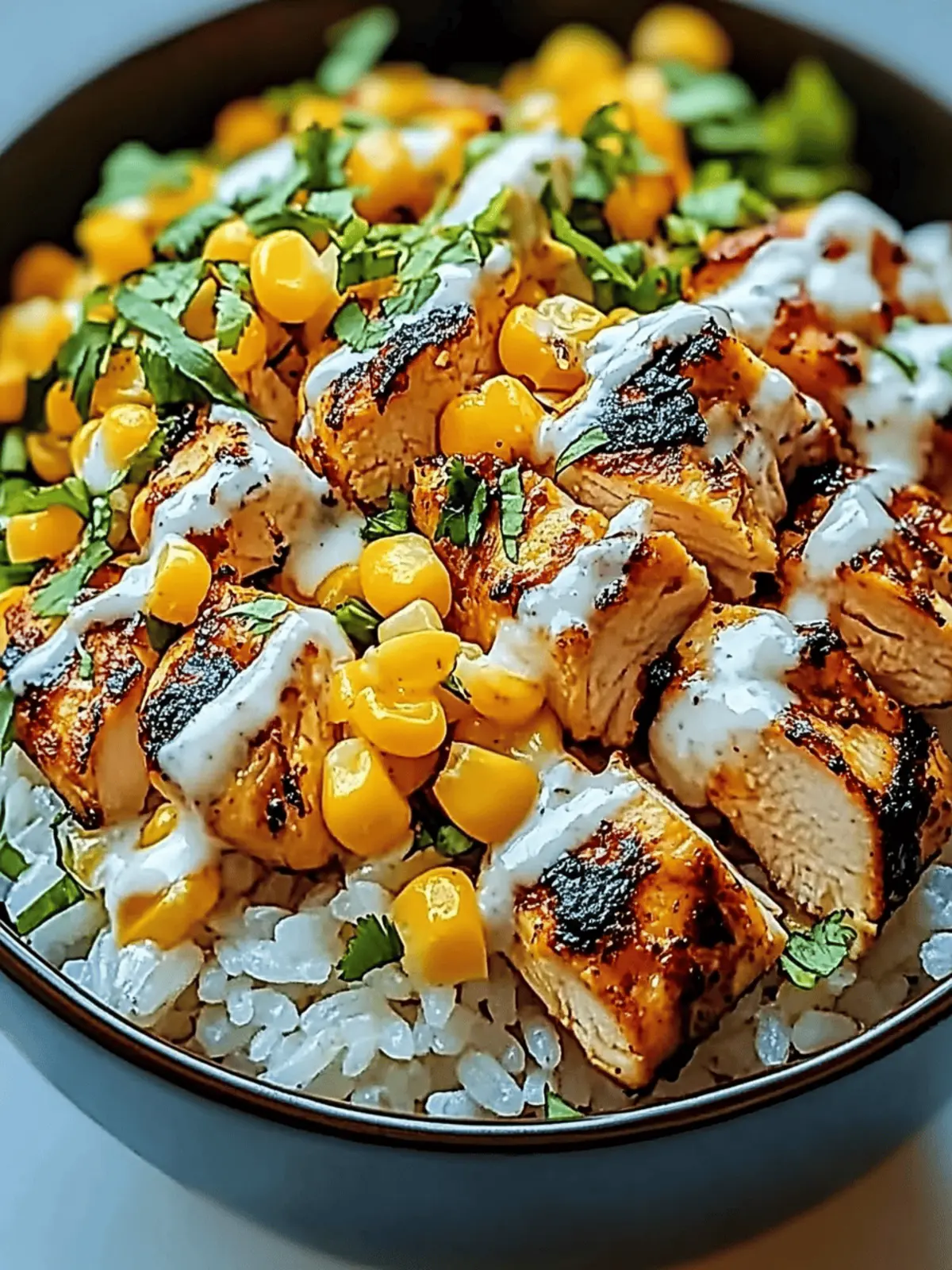 Delicious Street Corn Chicken Rice Bowl Recipe
