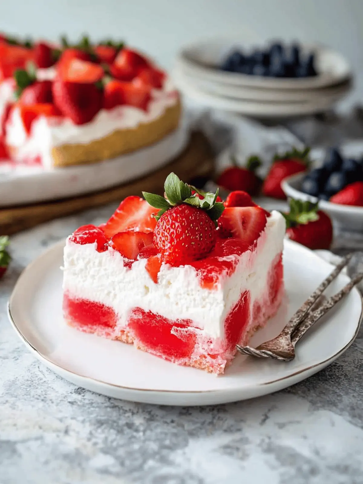Delicious Strawberry Jello Poke Cake for Joyful Gatherings 4 Strawberry Jello Poke Cake