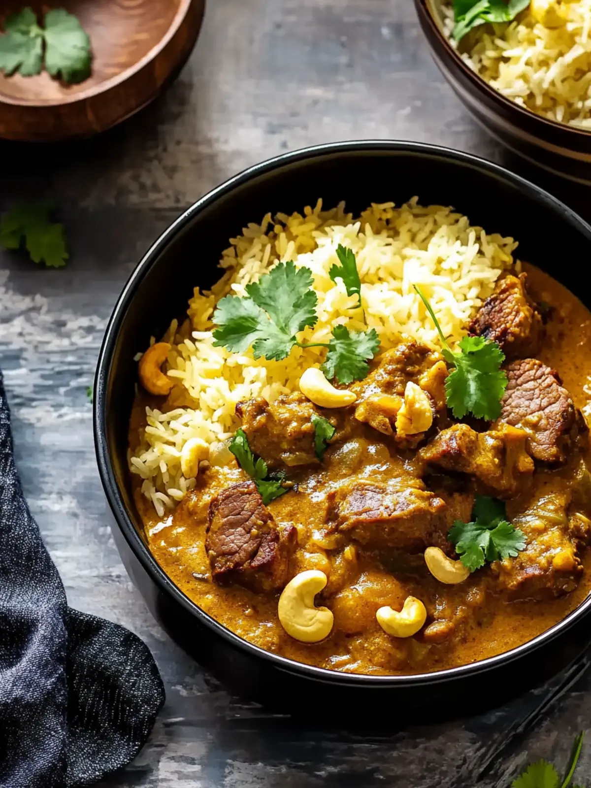 Savory Slow Cooked Sri Lankan Coconut and Cashew Lamb Curry 4 Slow Cooked Sri Lankan Coconut and Cashew Lamb Curry