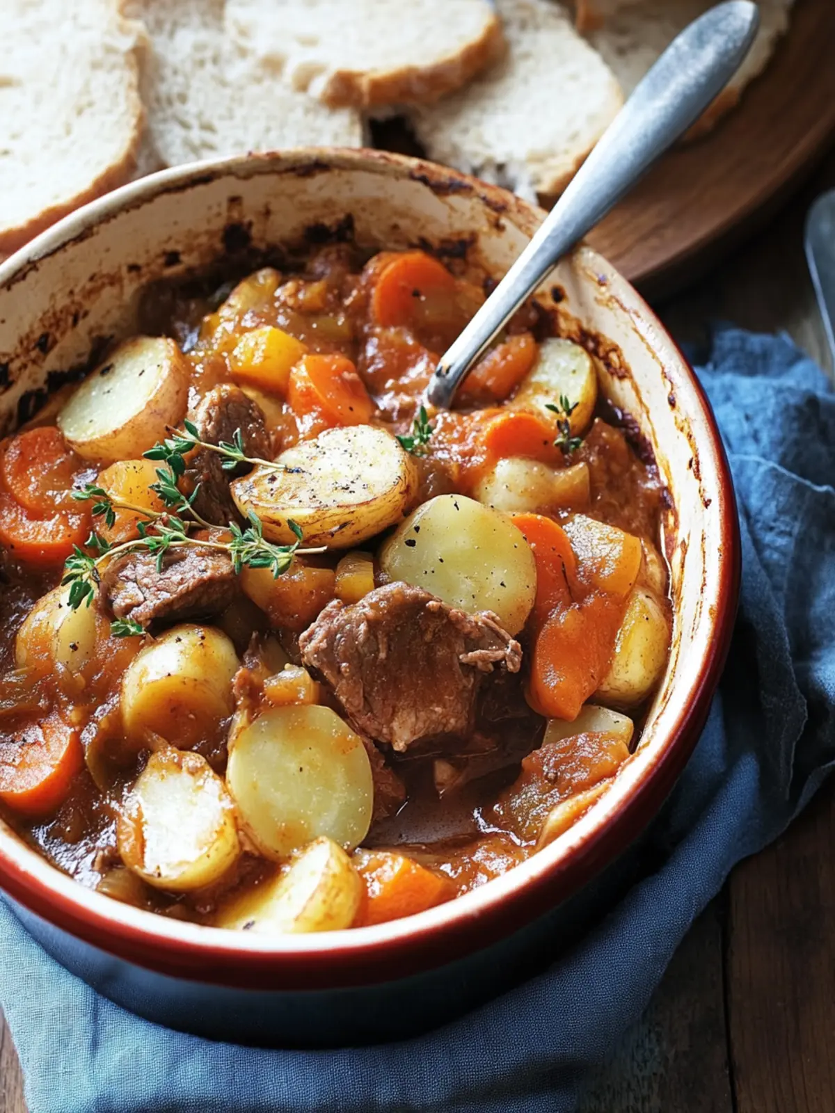 Slow Cooked Vegetable And Lamb Casserole