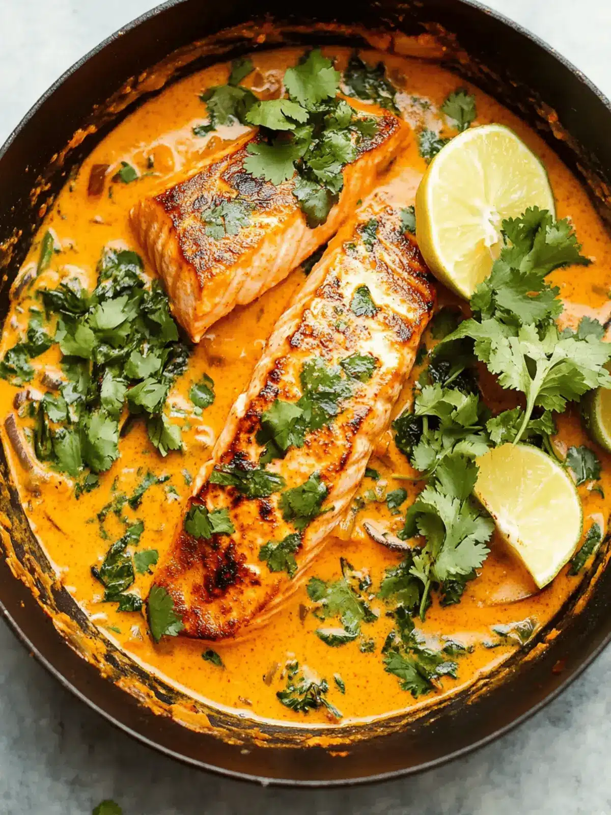 Savory Salmon Coconut Curry: Quick Thai-Inspired Delight 3 Salmon Coconut Curry (Thai Inspired)