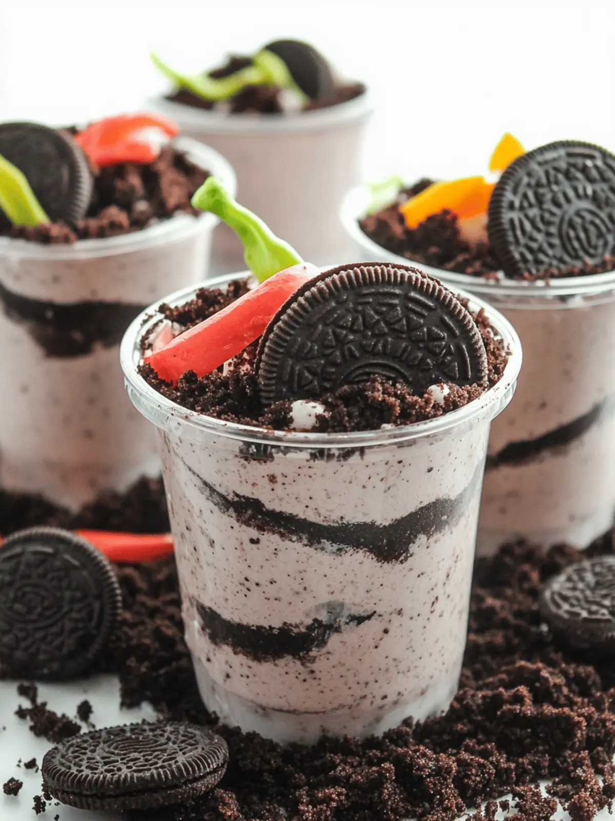 Oreo Dirt Cake Cups: The Ultimate No-Bake Kid-Friendly Treat 2 Oreo Dirt Cake Cups