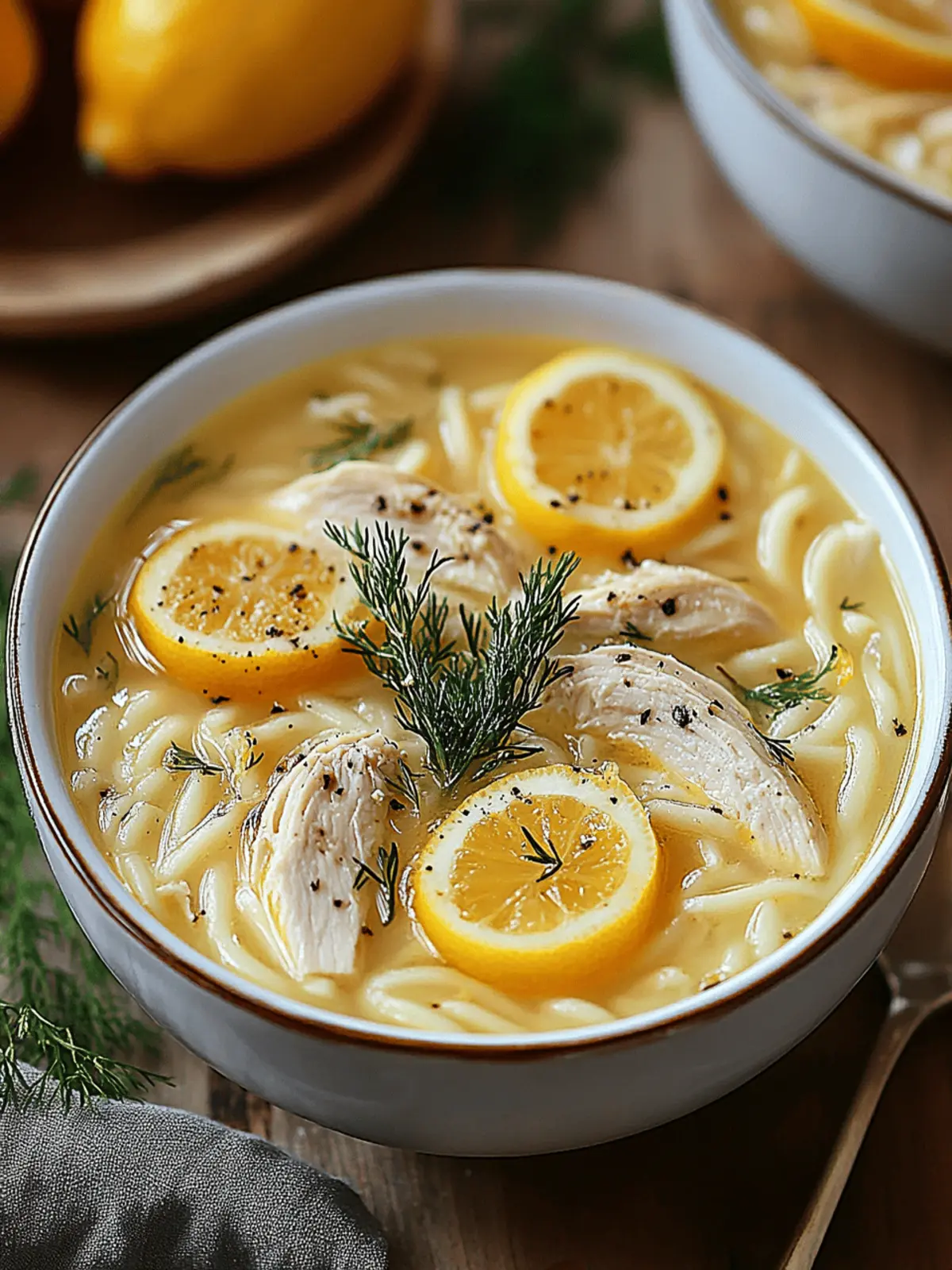 Greek Lemon Chicken Soup