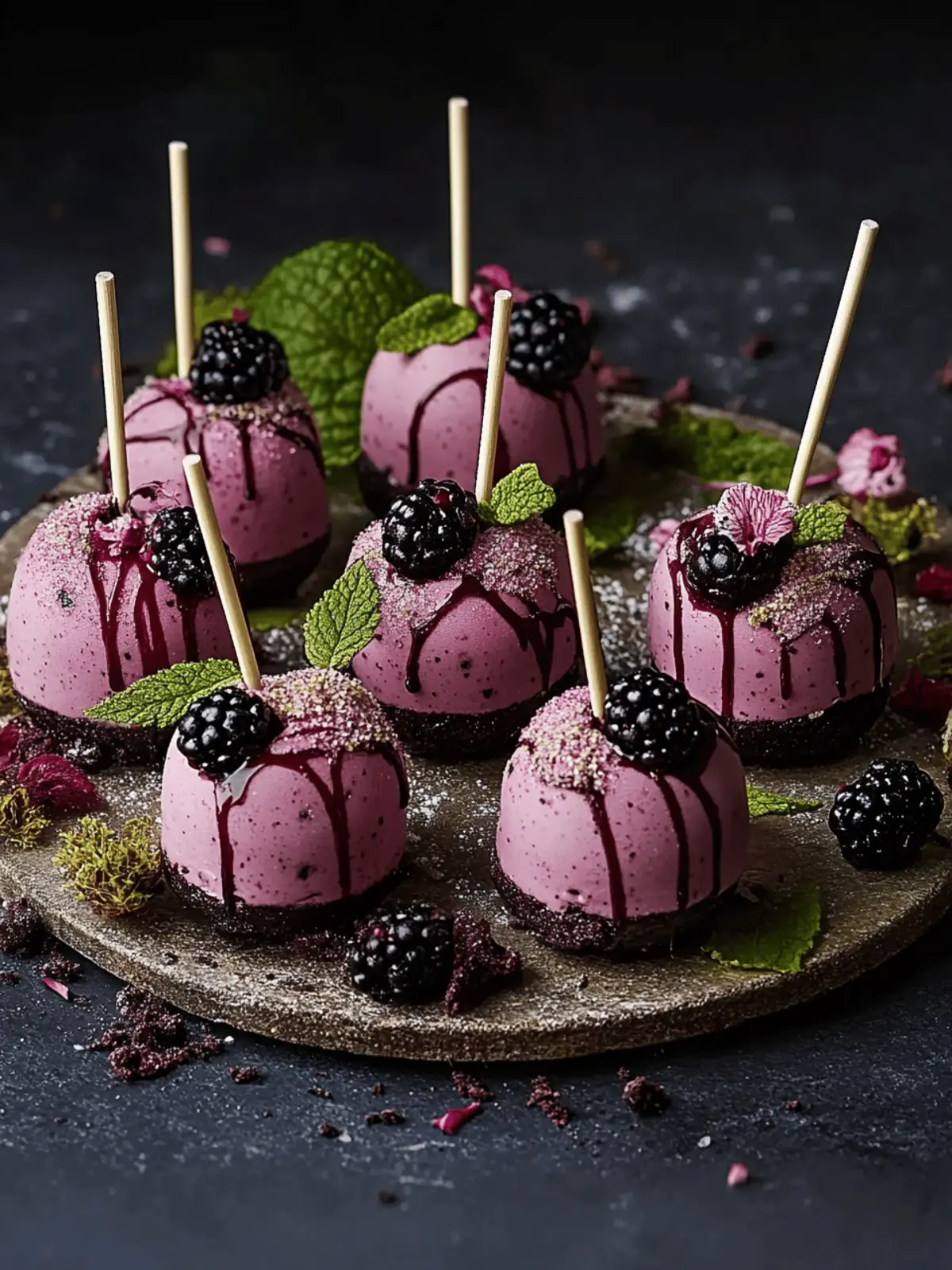 Forbidden Forest Blackberry Cheesecake Pops: A Magical Treat 2 Forbidden Forest Blackberry Cheesecake Pops