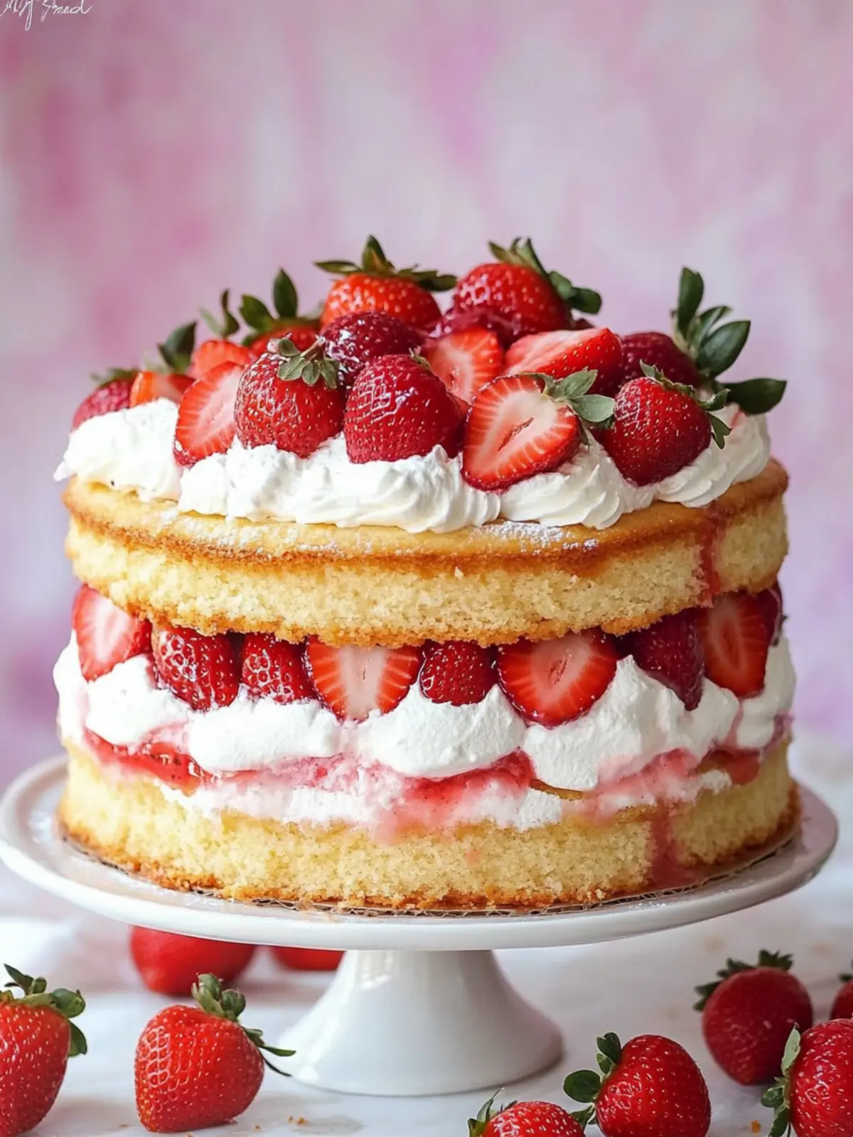 Strawberry Shortcake Cake