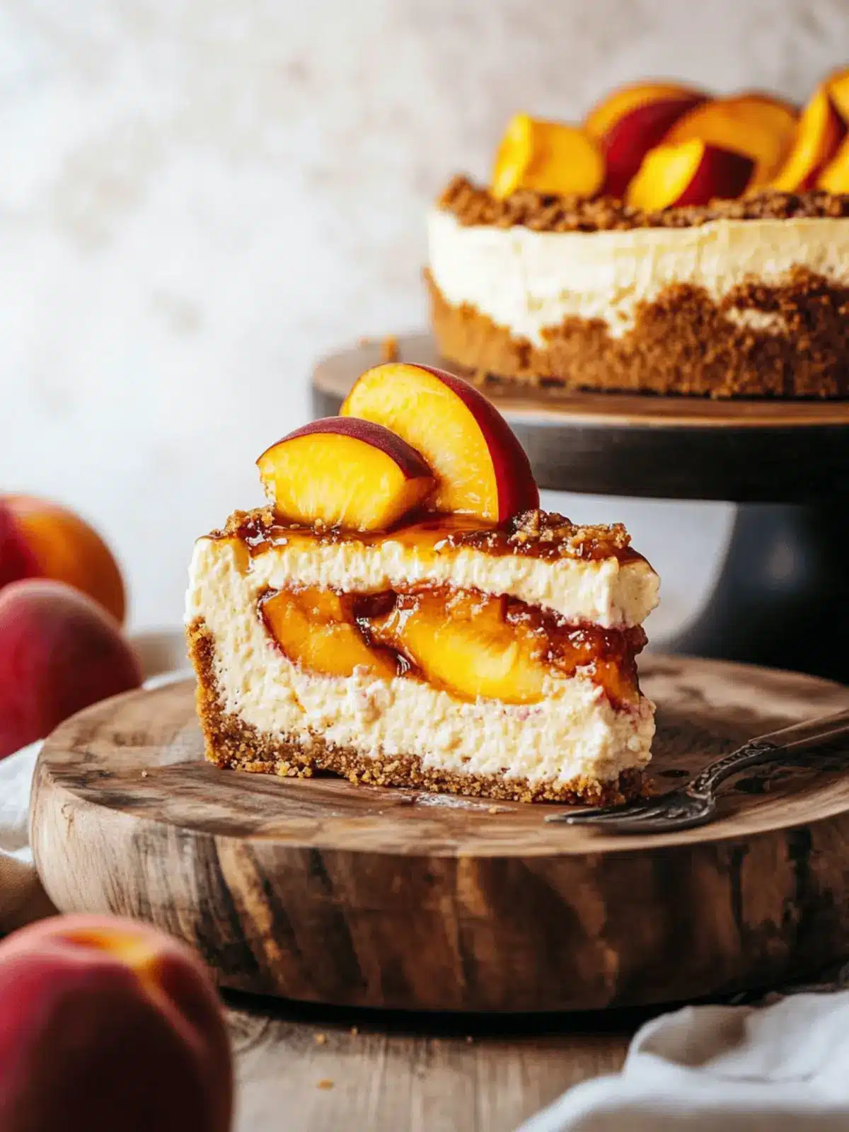 Peach Cobbler Cheesecake: The Ultimate Summer Dessert Delight 3 Peach Cobbler Cheesecake