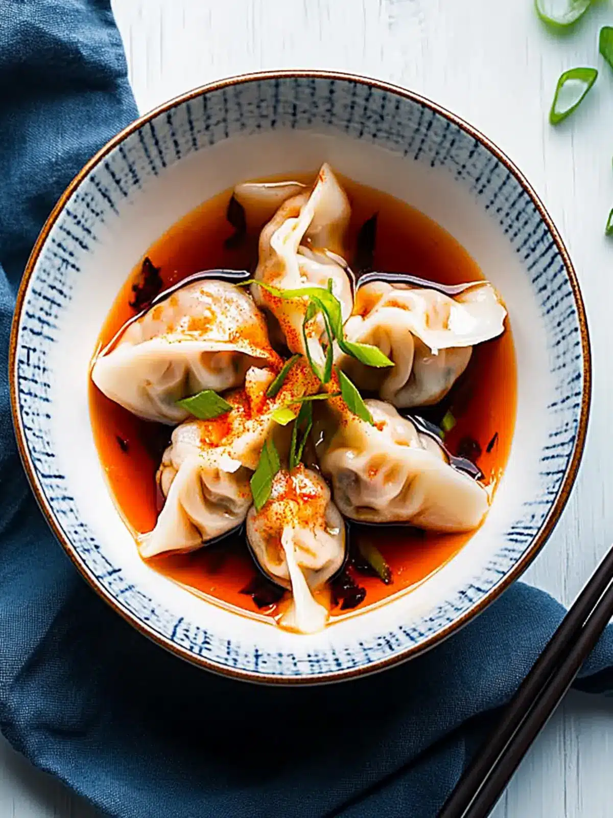 Prawn Dumplings In Red Oil