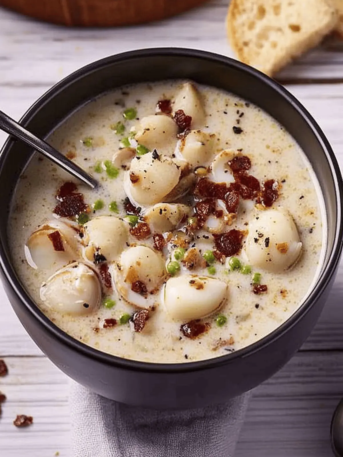 Creamy Clam Chowder with Crispy Bacon You'll Love 2 Clam Chowder
