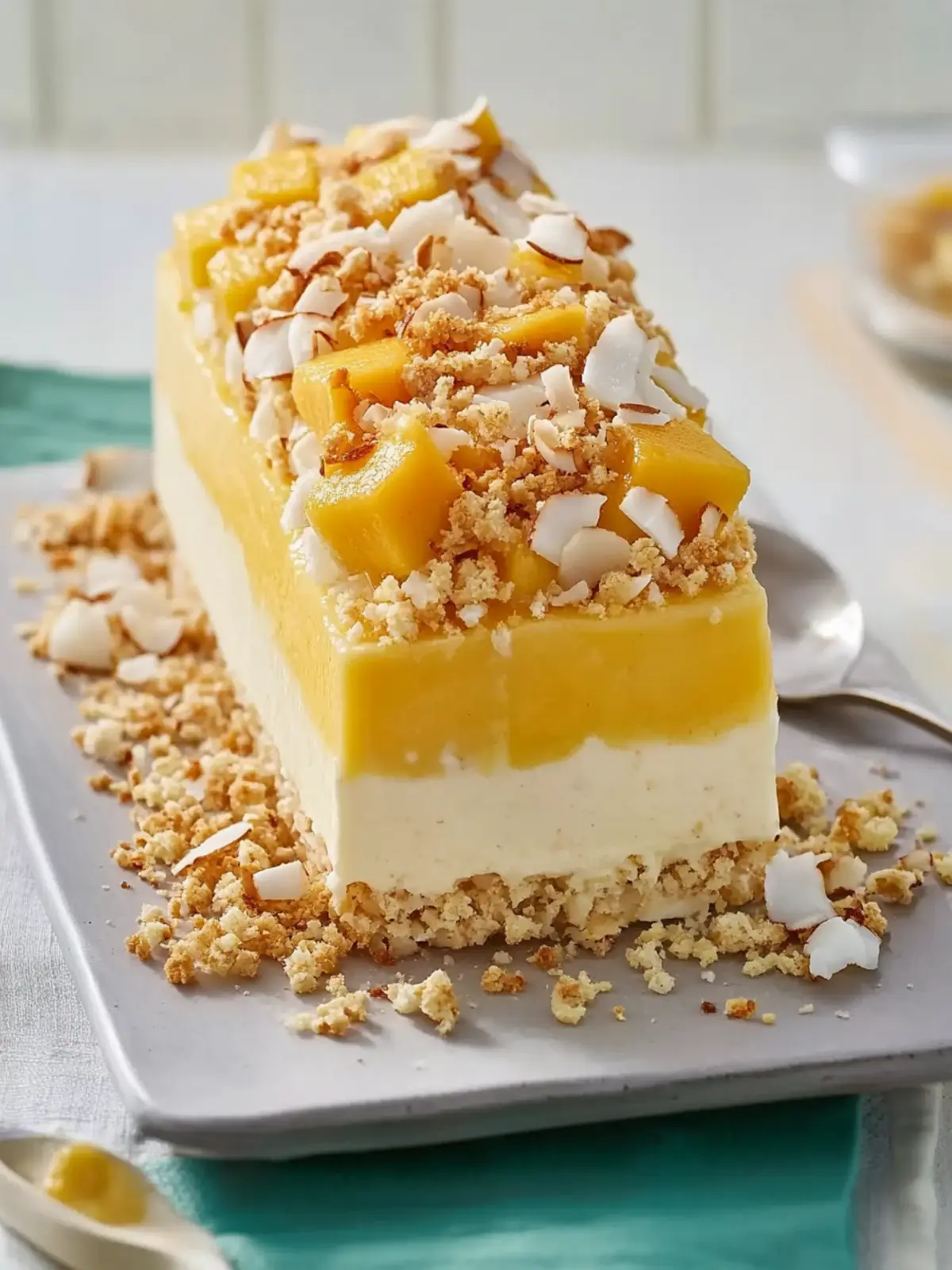Mango and Coconut Crackle Parfait for a Tropical Escape 2 Mango and Coconut Crackle Parfait
