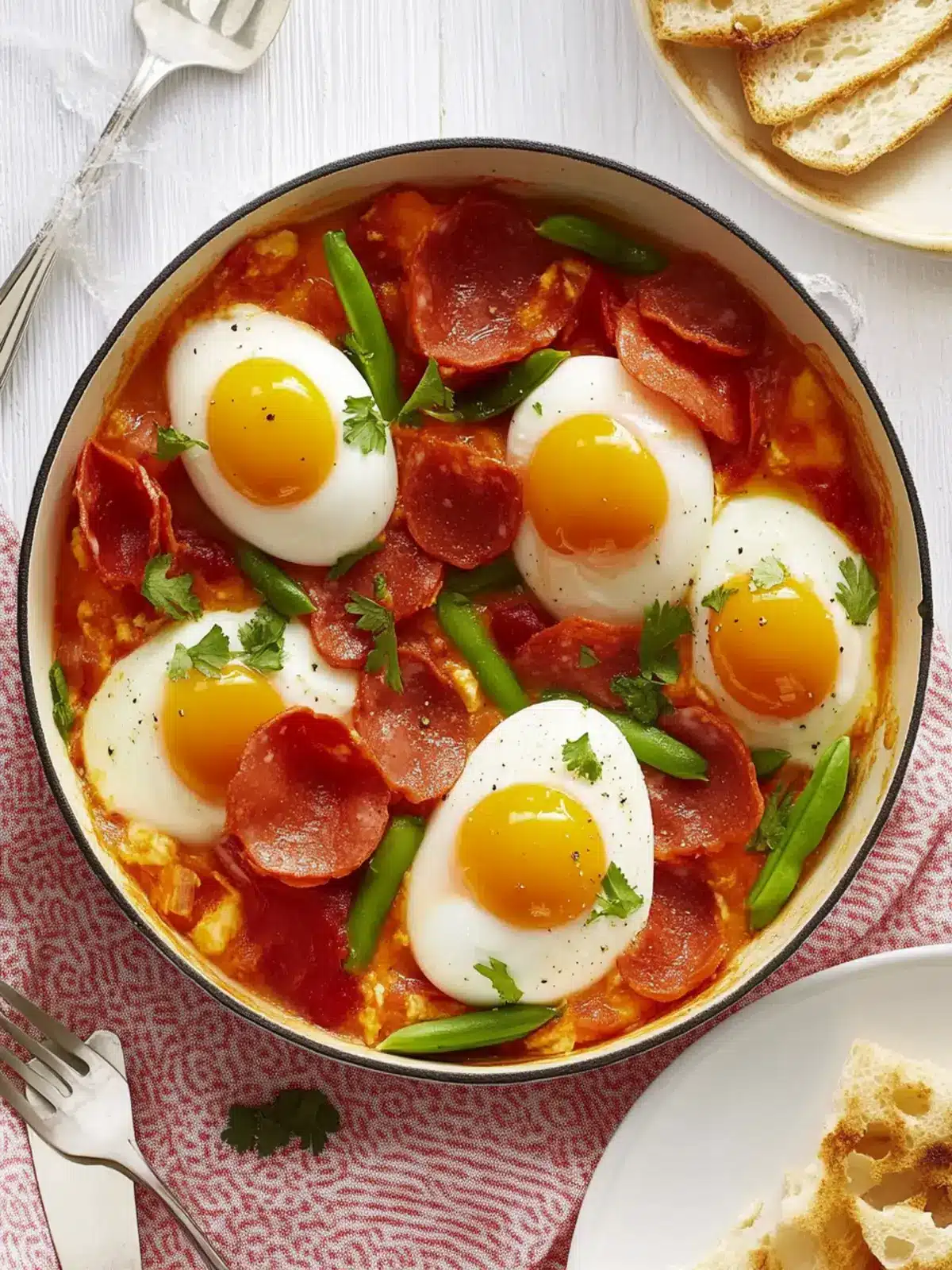 Savor Flamenco Eggs: A Hearty Twist on Spanish Brunch! 2 Flamenco Eggs