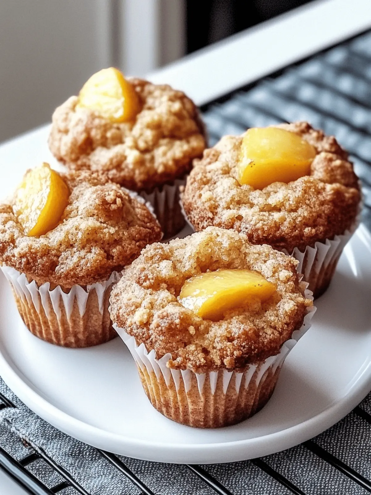 Homemade Peach Cobbler Muffins for Perfect Summer Mornings 3 Homemade Peach Cobbler Muffins