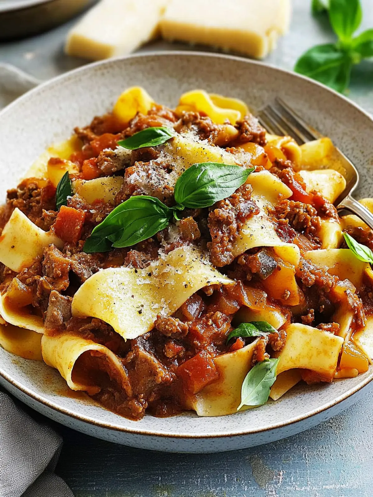 Slow Cooked Lamb Ragu with Pappardelle