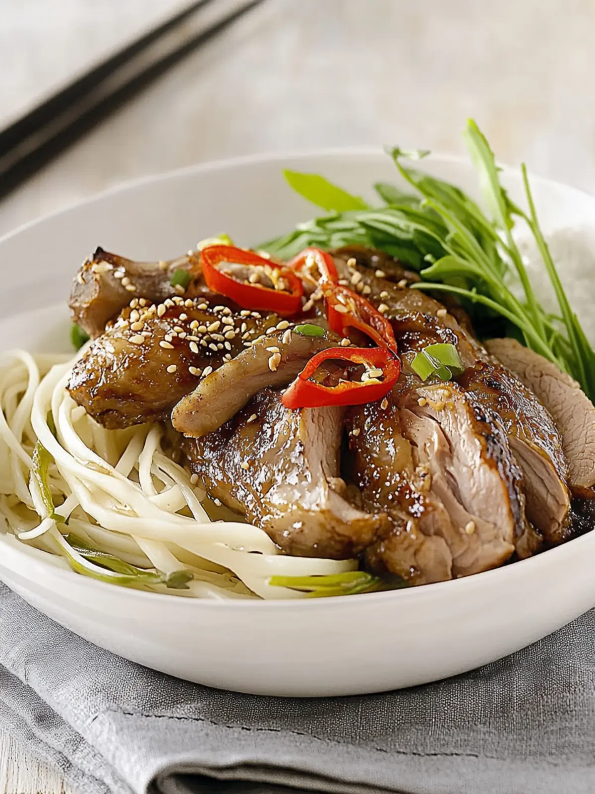 Asian Style Soy Grilled Duck
