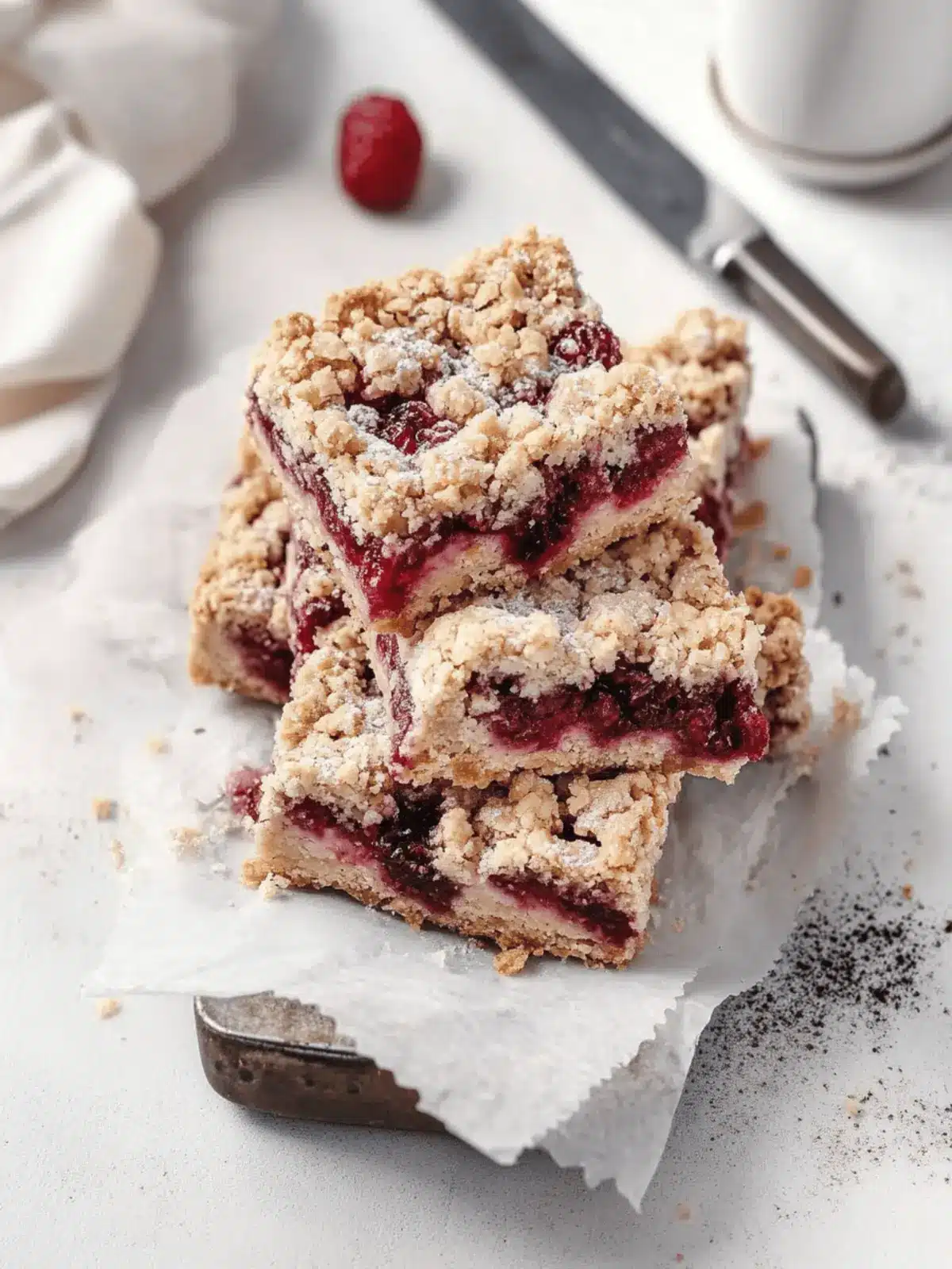 Raspberry Crumble Bars