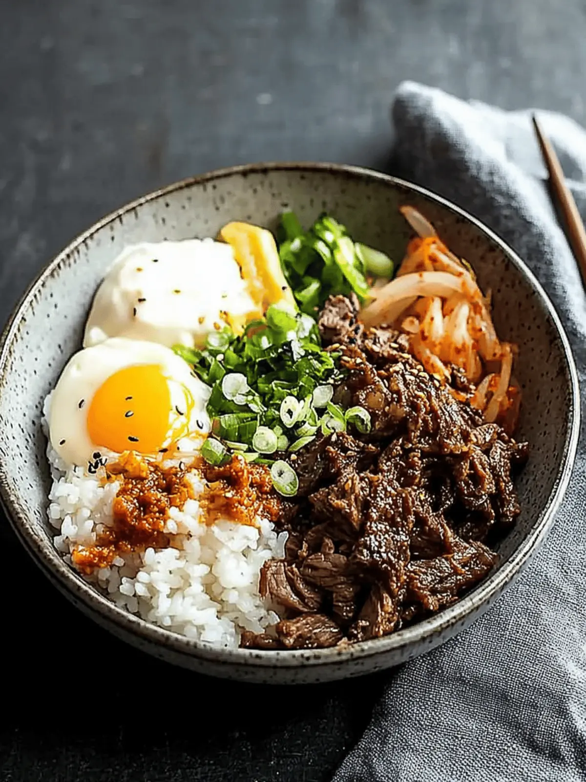 Korean Bulgogi BBQ Steak and Rice Bowls