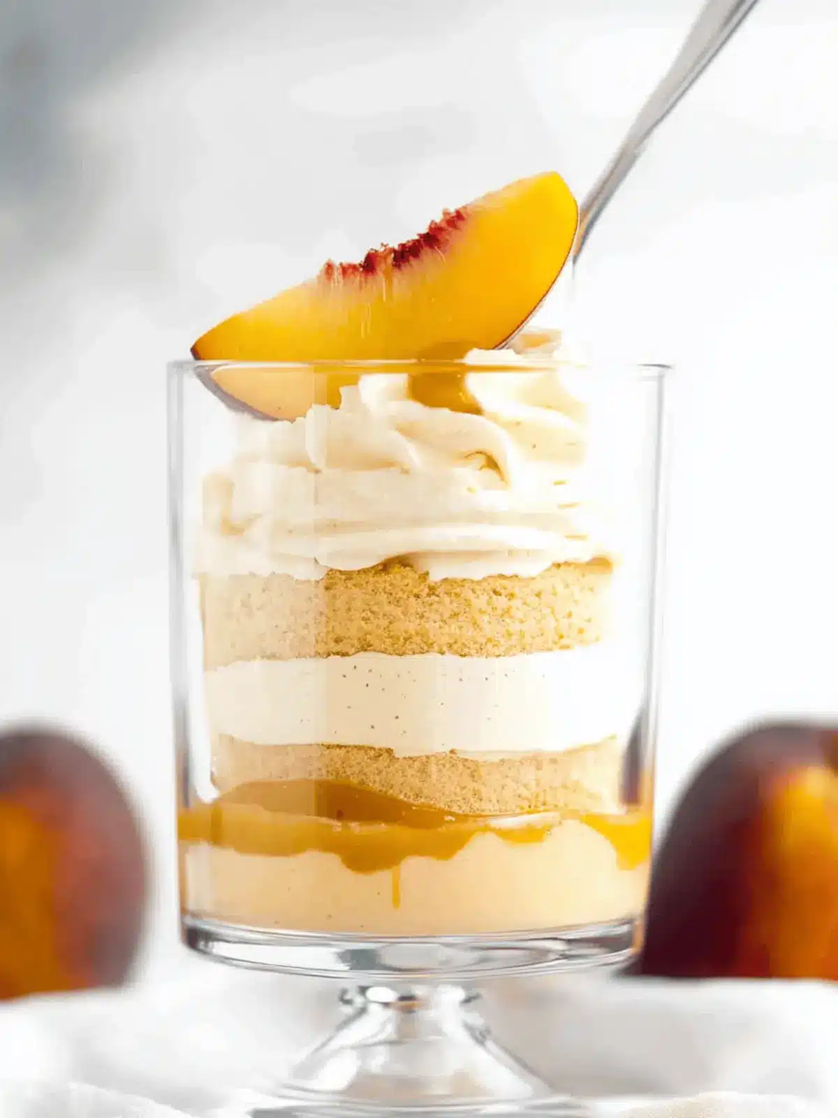 Peach Mousse Trifle For Two
