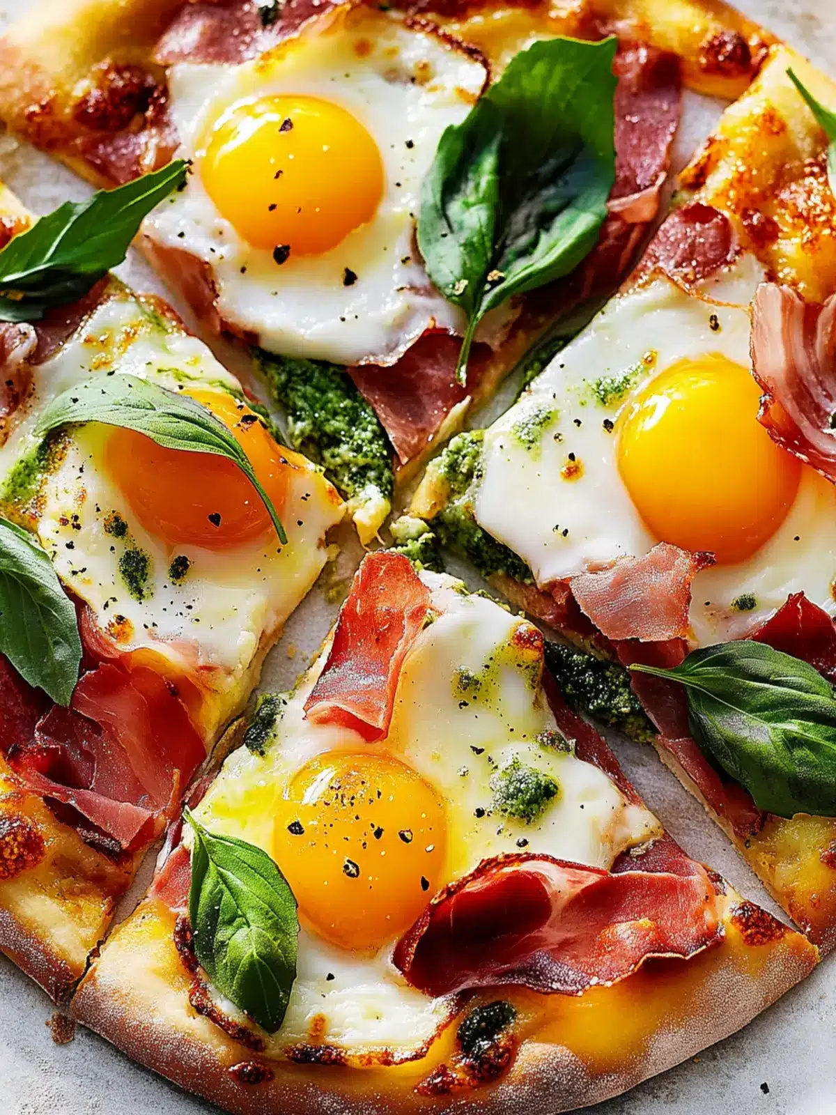 Egg and Prosciutto Breakfast Pizza: A Quick Family Favorite 2 Egg And Prosciutto Breakfast Pizza