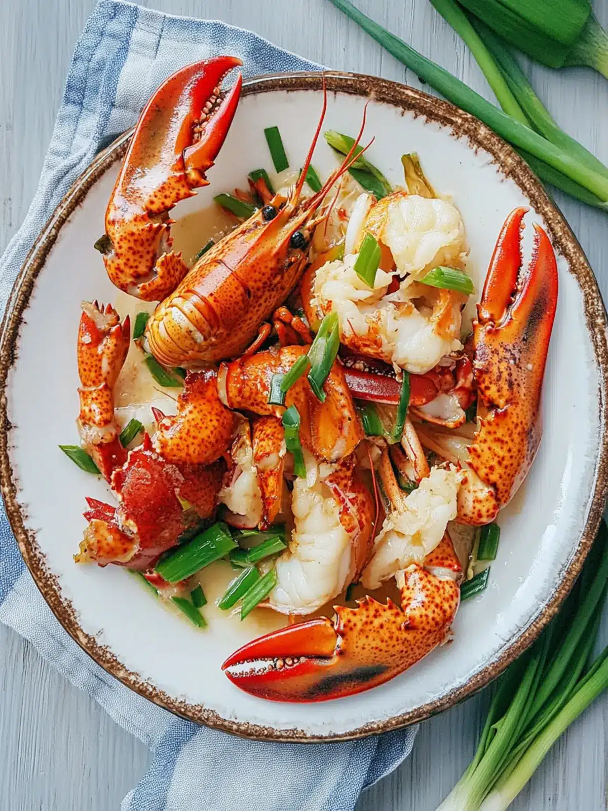 Ginger Scallion Lobster Cantonese