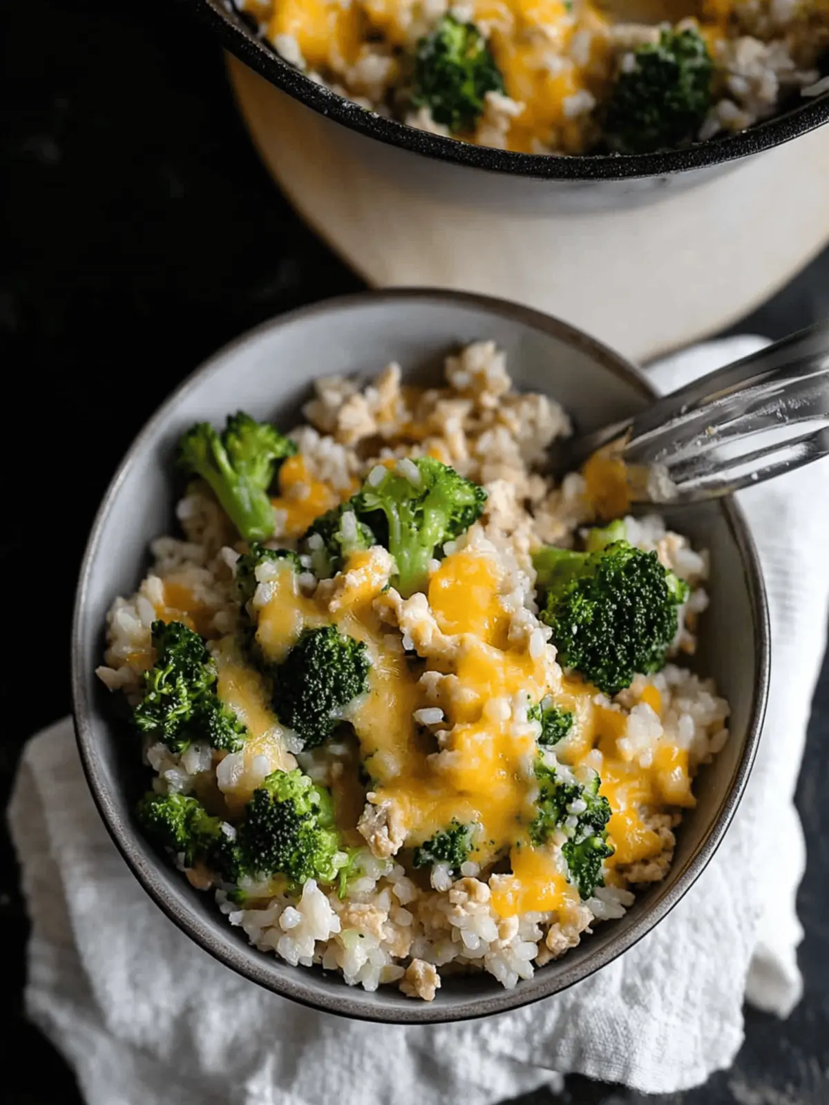 Cheesy Ground Chicken and Rice with Broccoli