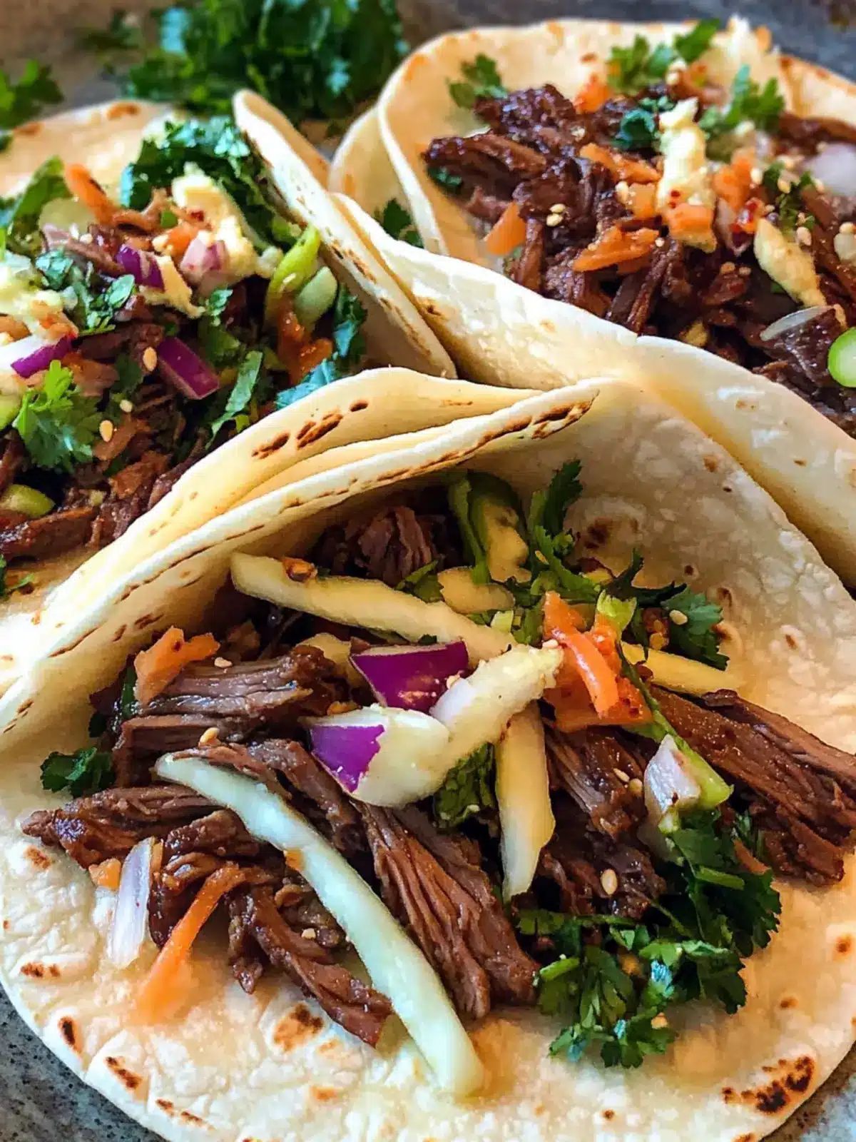 Simple Slow-Cooked Korean Beef Soft Tacos for Taco Night Bliss 3 Simple Slow-Cooked Korean Beef Soft Tacos