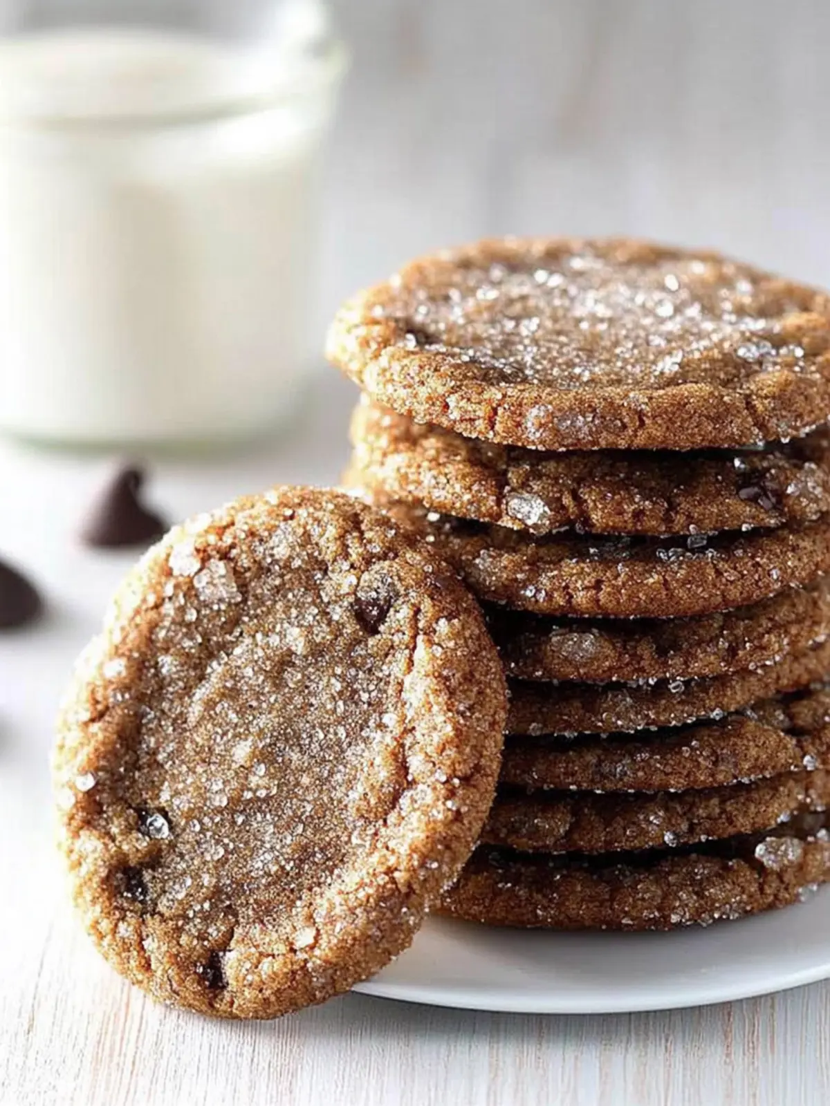 Warm and Chewy Crystallized Gingerbread Chocolate Chip Cookies 2 Crystallized Gingerbread Chocolate Chip Cookies