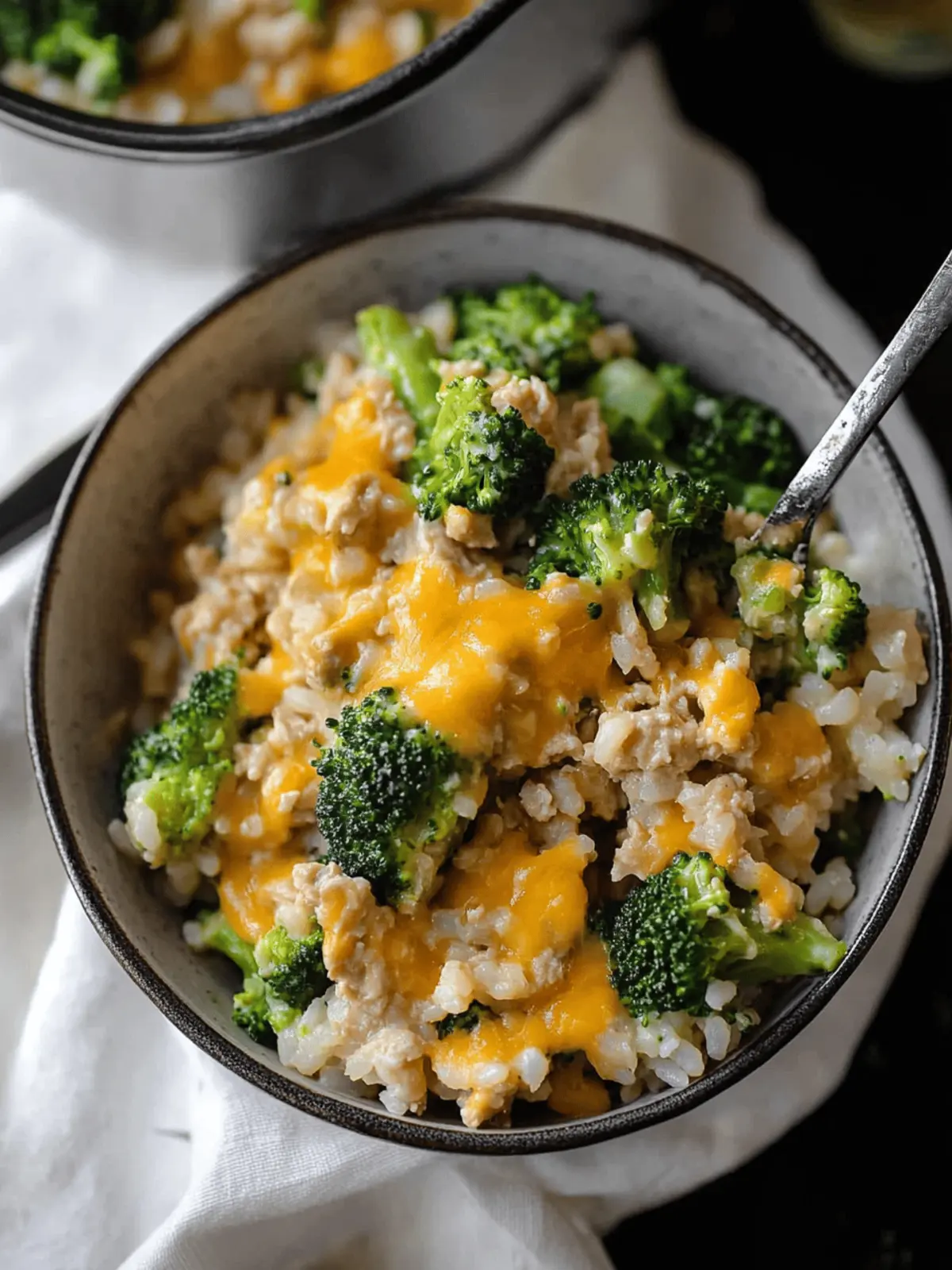 Cheesy Ground Chicken and Rice with Broccoli