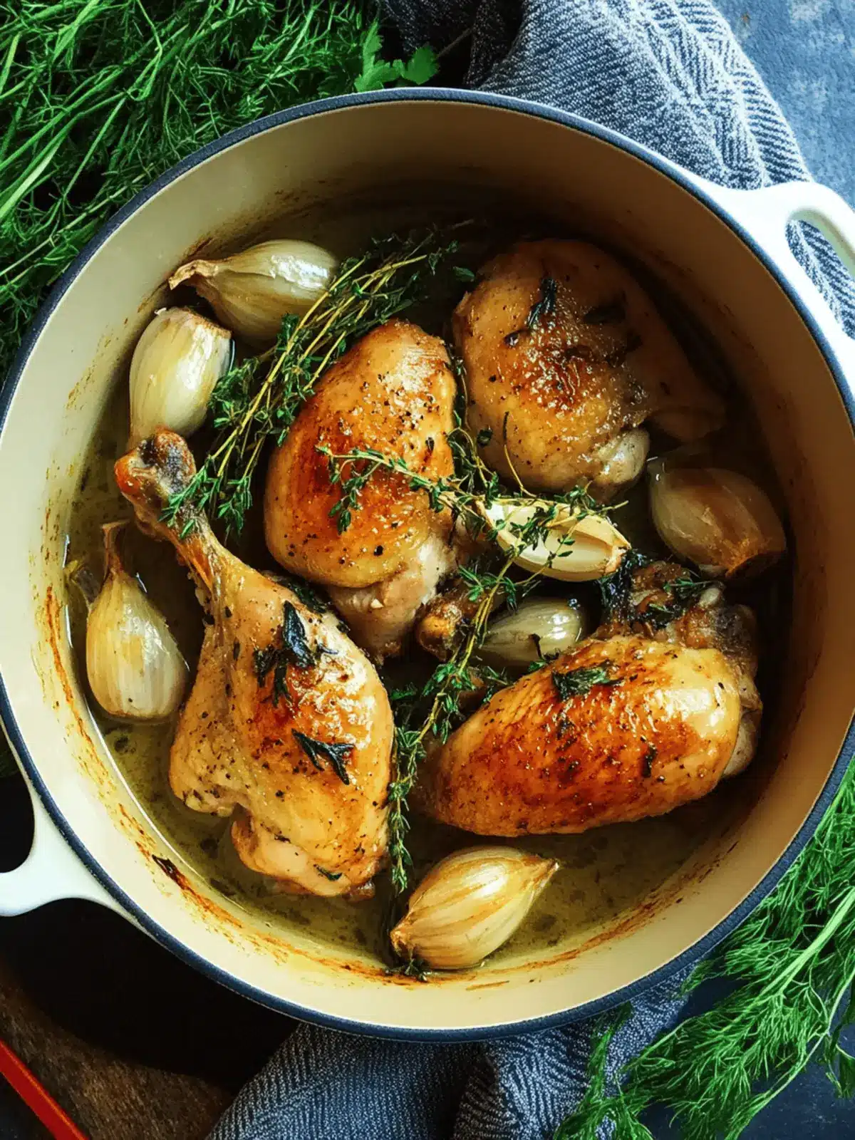 Savory Chicken with 40 Cloves of Garlic for Ultimate Comfort 4 Chicken with 40 Cloves of Garlic