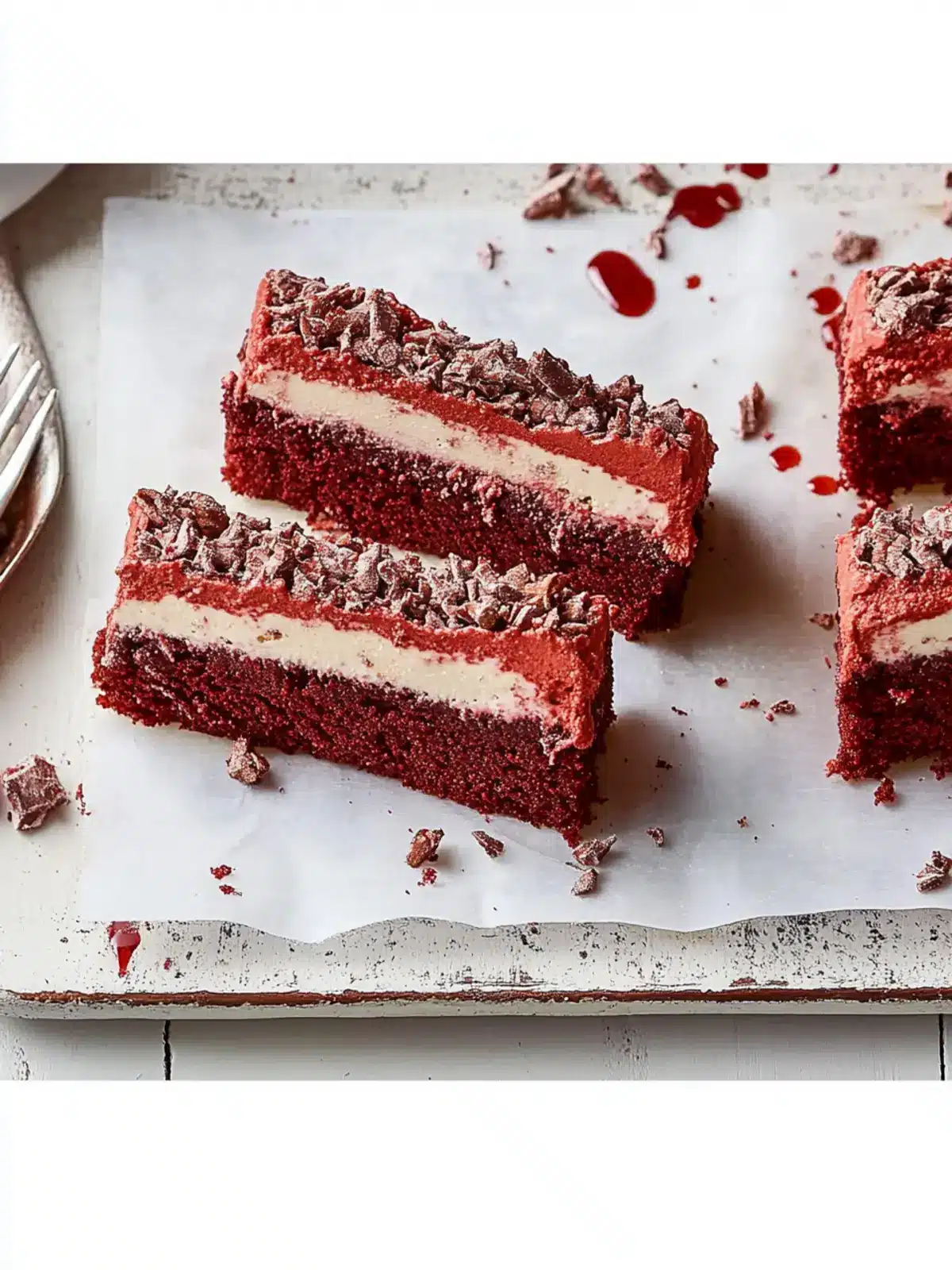 Red Velvet Flummery Crackle Slice: A Festive Treat to Cherish 3 Red Velvet Flummery Crackle Slice