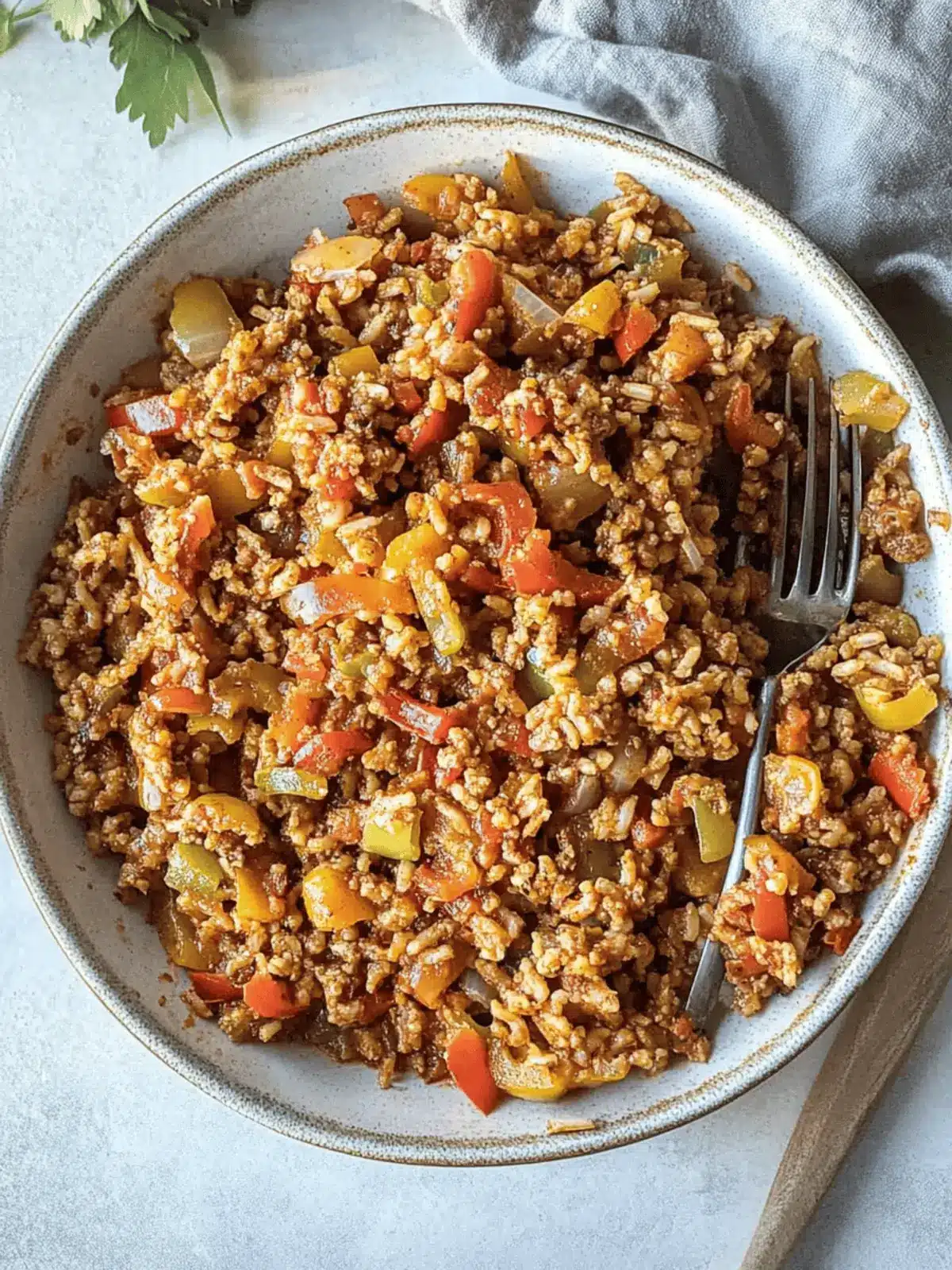 Easy Unstuffed Pepper Skillet: 30-Minute One-Pot Wonder 4 Easy Unstuffed Pepper Skillet: 30-Minute One-Pot Wonder