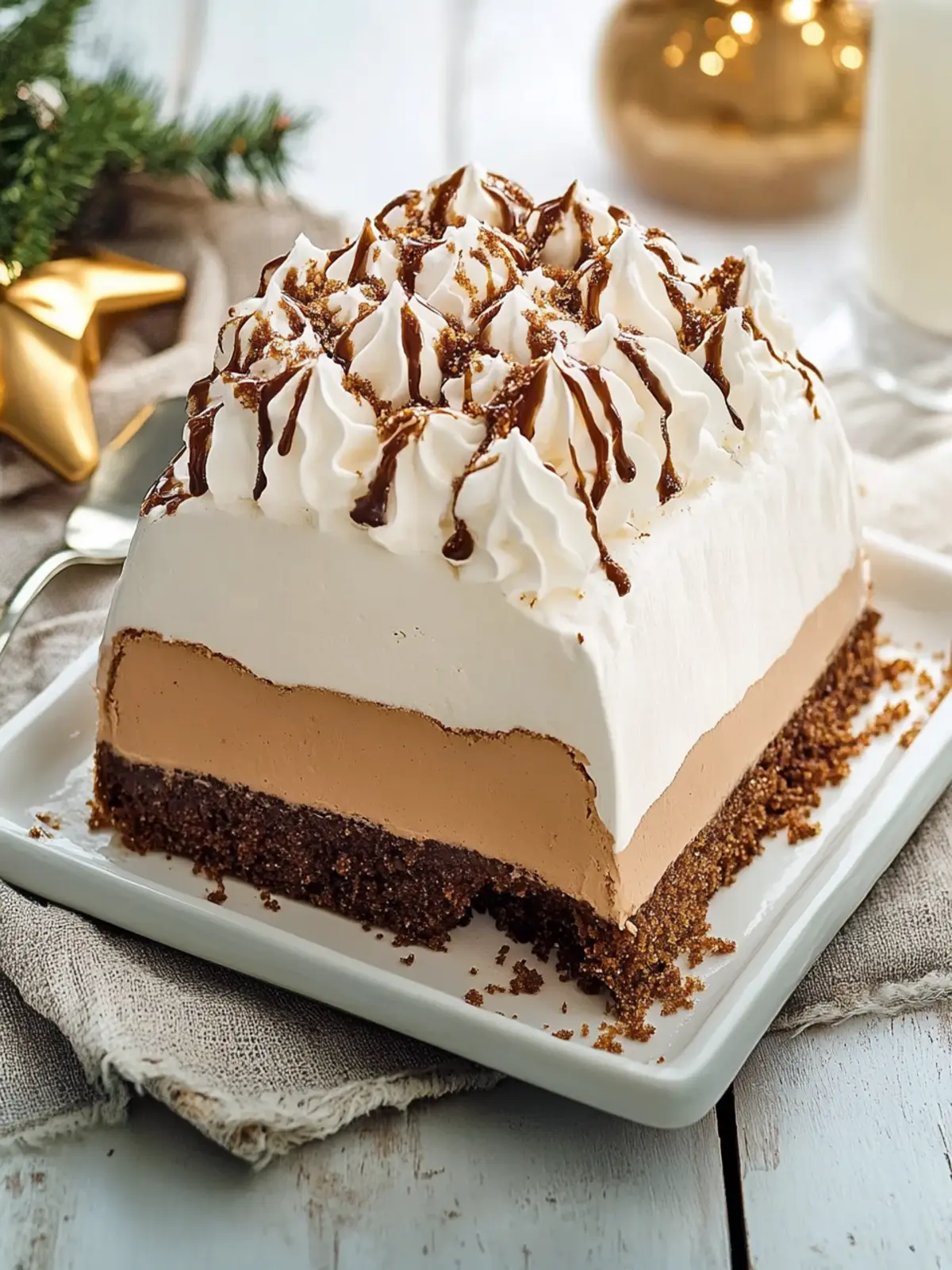 Christmas Gingerbread Bombe Alaska