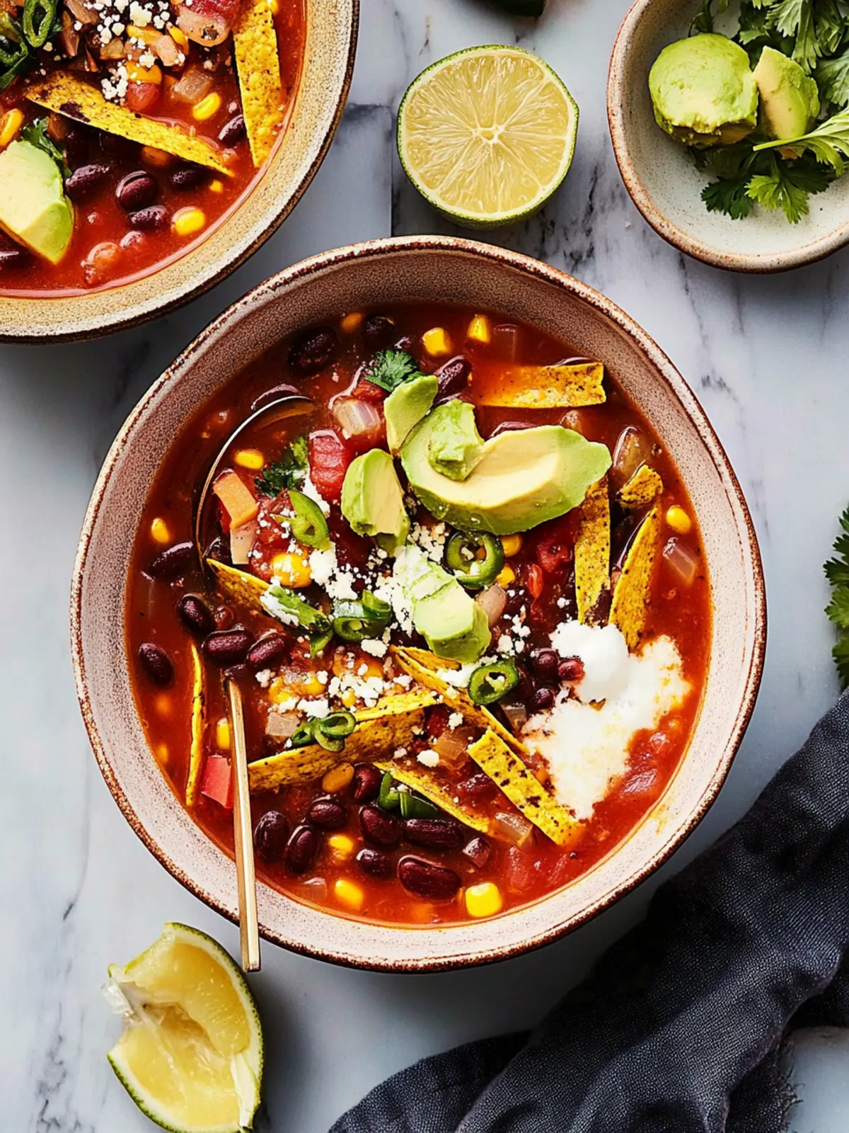 Vegetarian Tortilla Soup