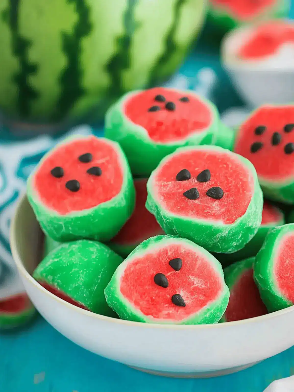 Watermelon Truffles   No Bake