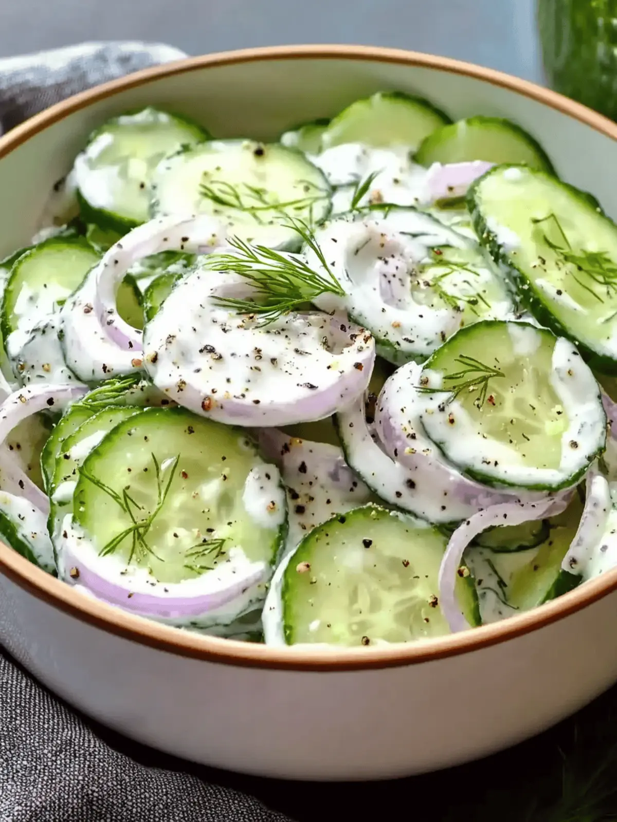Easy Creamy Cucumber Salad That Everyone Will Love 4 Easy Creamy Cucumber Salad