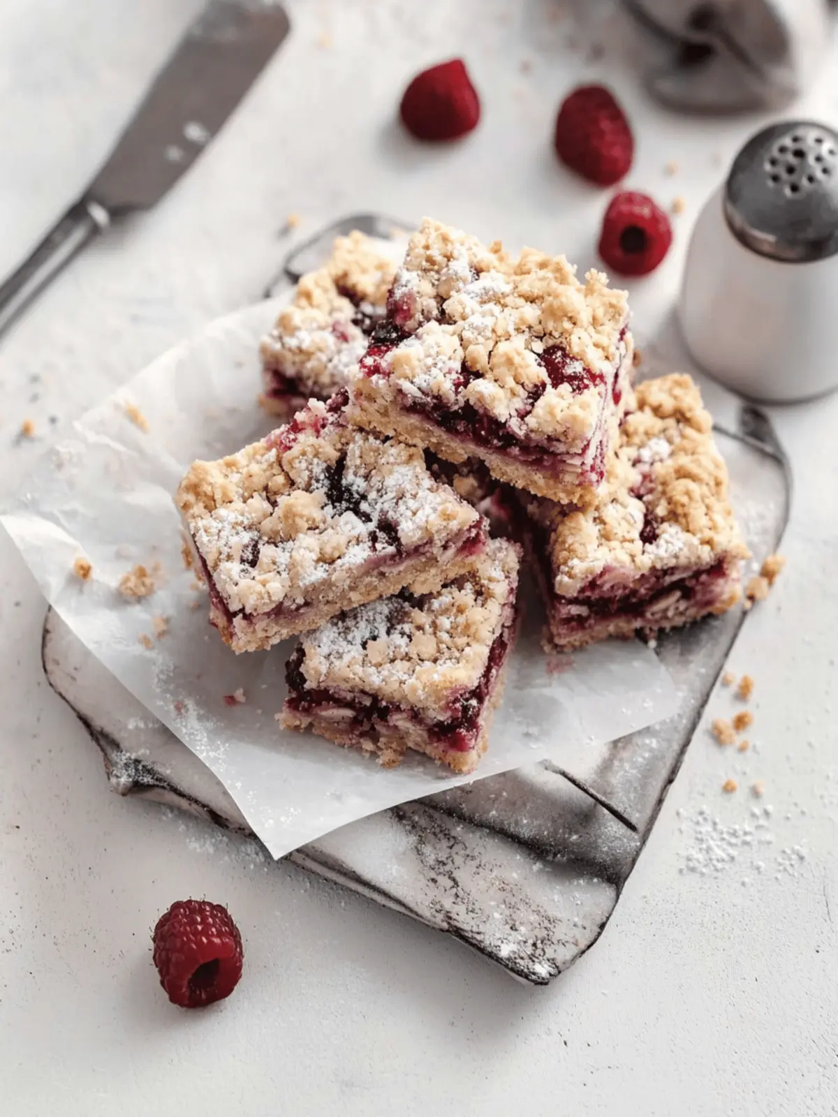 Raspberry Crumble Bars