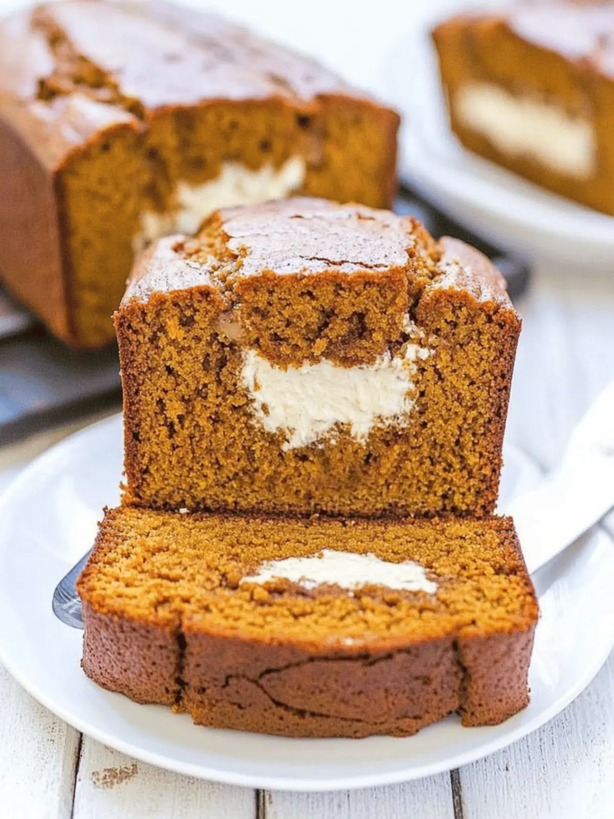 Cream Cheese-Filled Pumpkin Bread