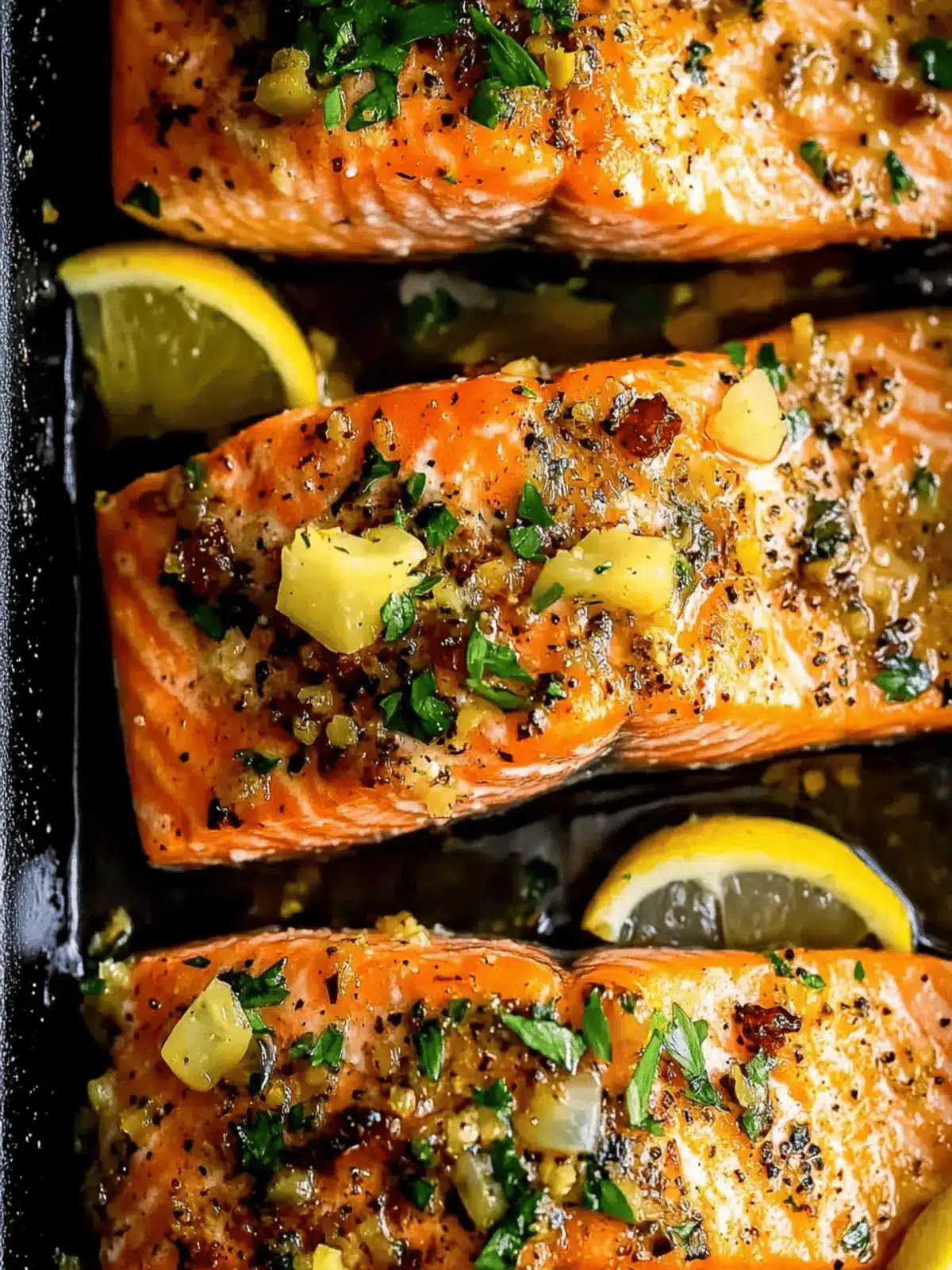 Honey Garlic Butter Baked Salmon Ready in 30 Minutes 3 Honey Garlic Butter Baked Salmon