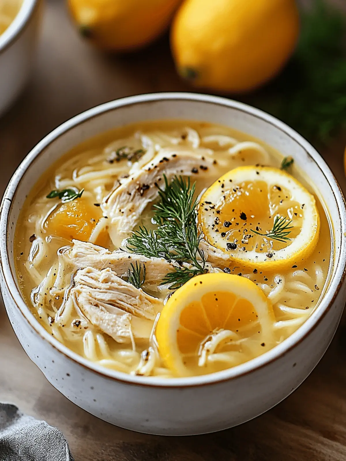 Greek Lemon Chicken Soup