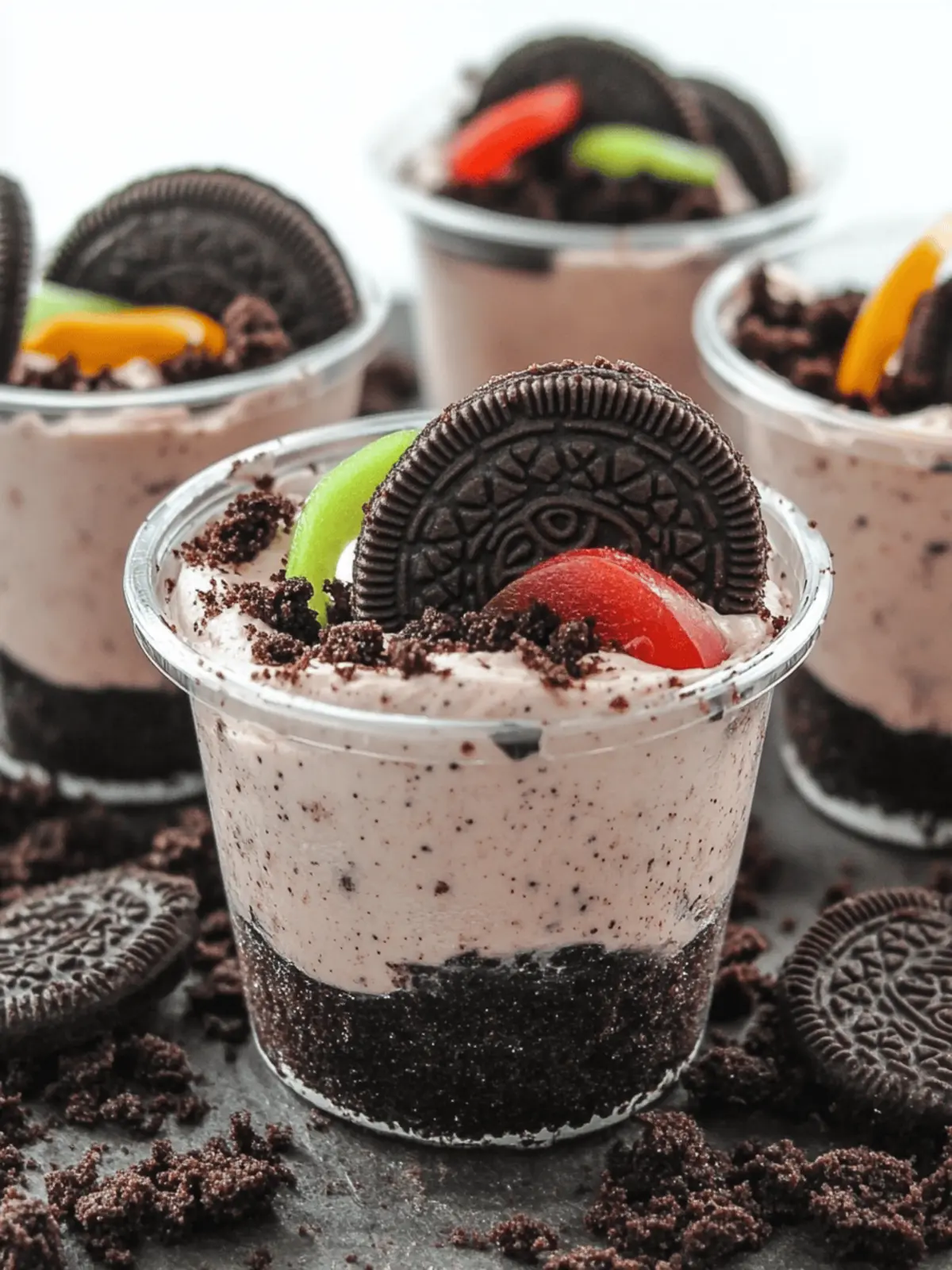 Oreo Dirt Cake Cups: The Ultimate No-Bake Kid-Friendly Treat 4 Oreo Dirt Cake Cups