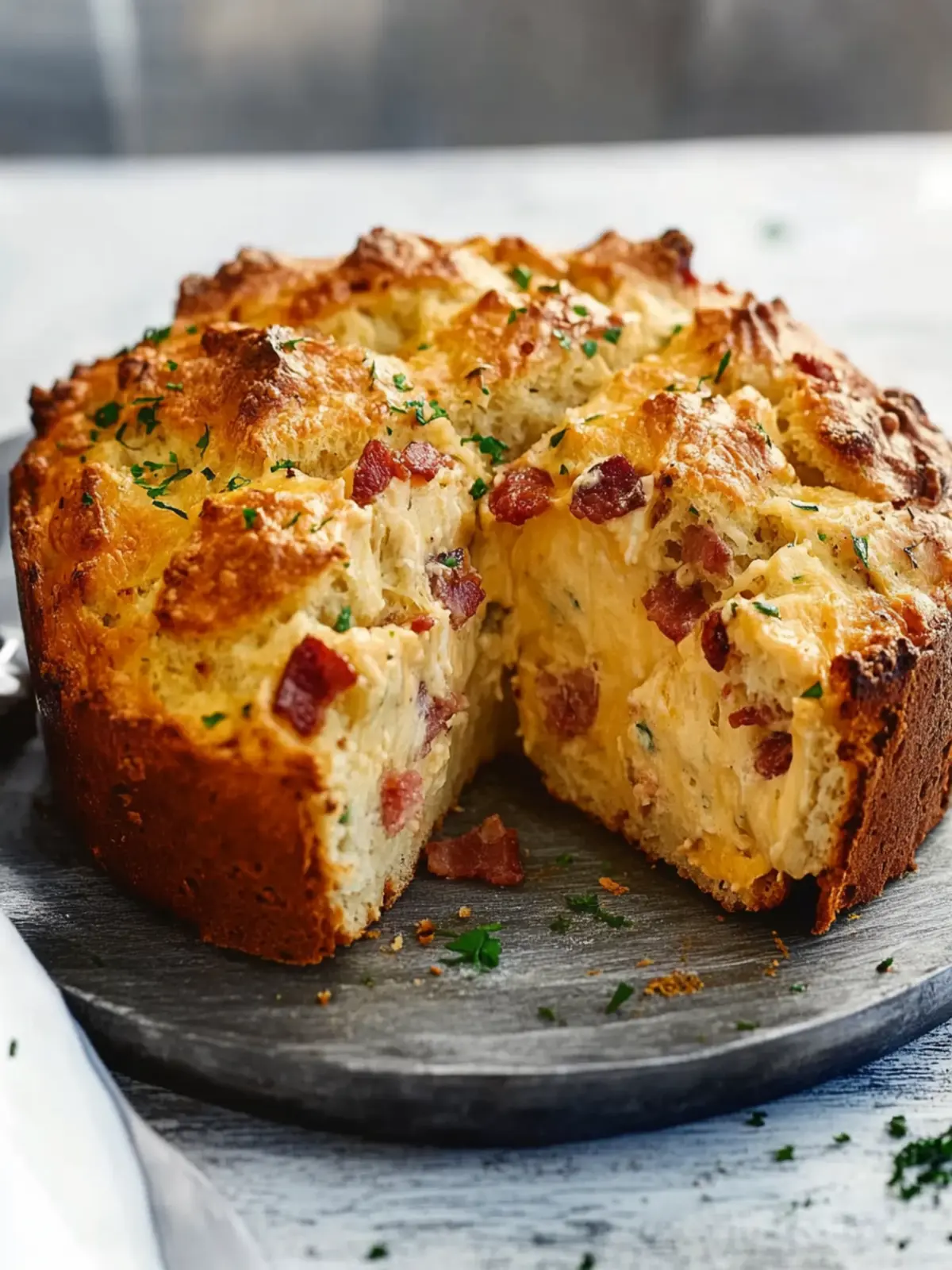 Cheese and Bacon Pull-Apart Loaf