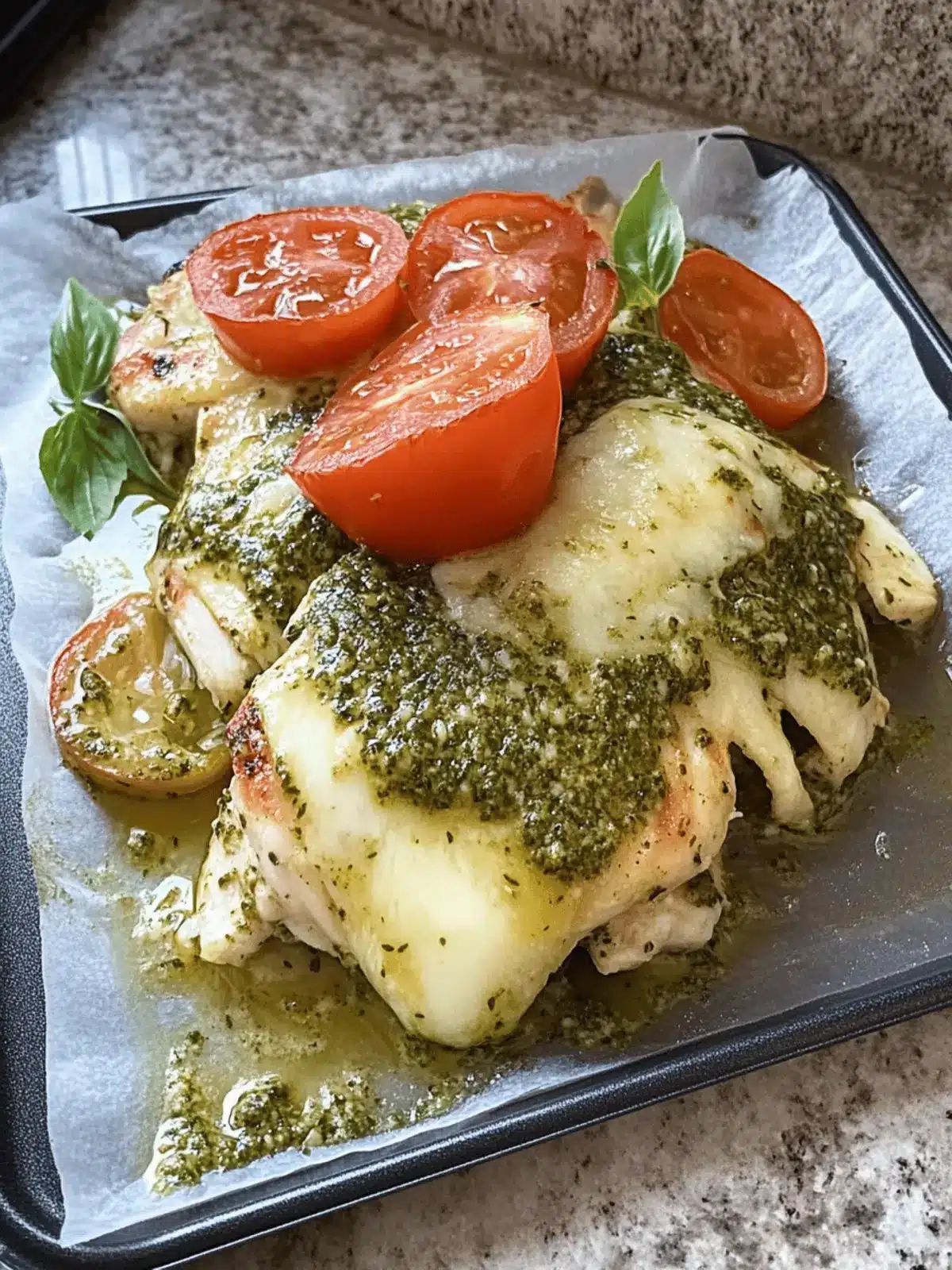 4 INGREDIENT PESTO CHICKEN